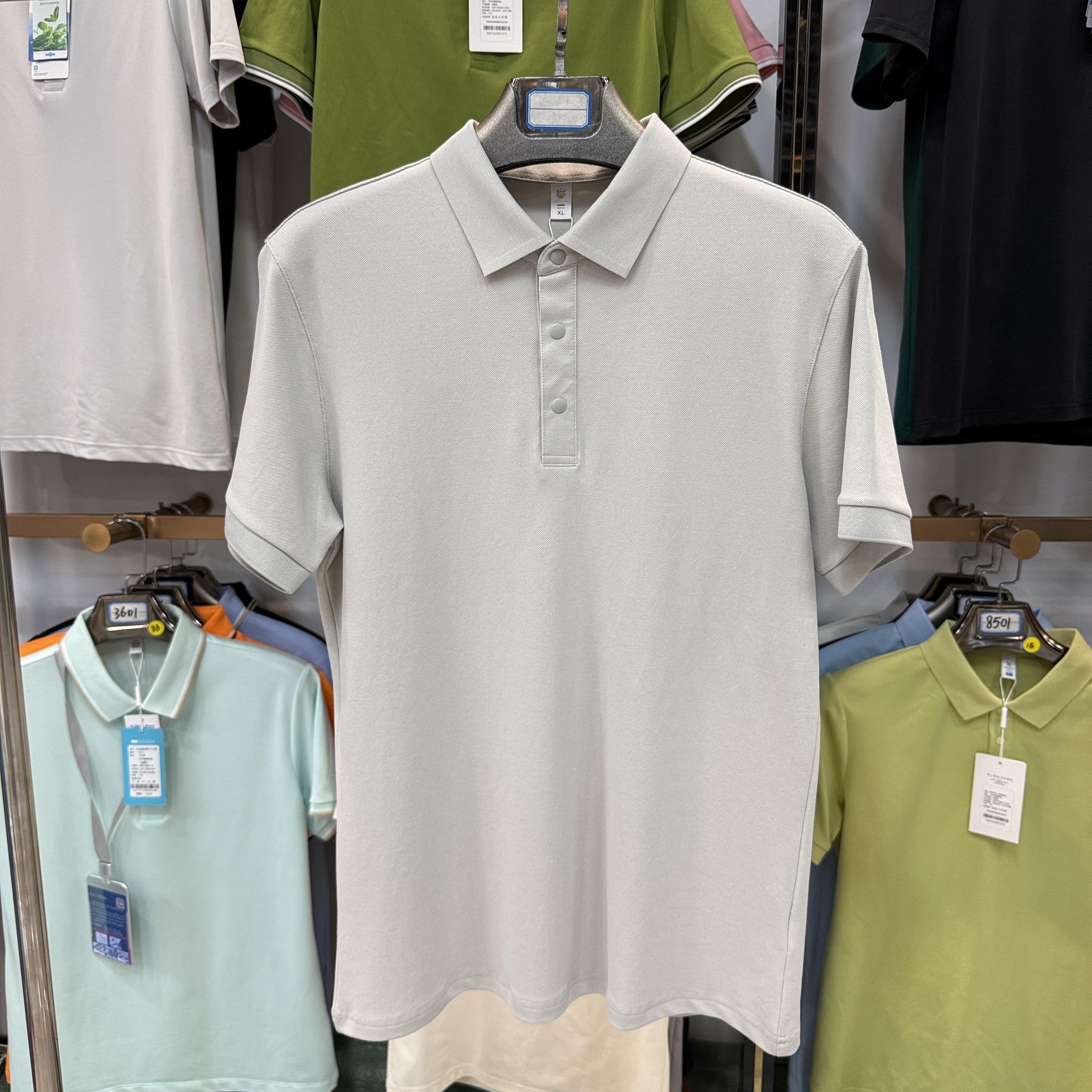 TS960 75% cotton 19% polyester 4% spandex 2% Tencel Short-Sleeved Polo Shirt