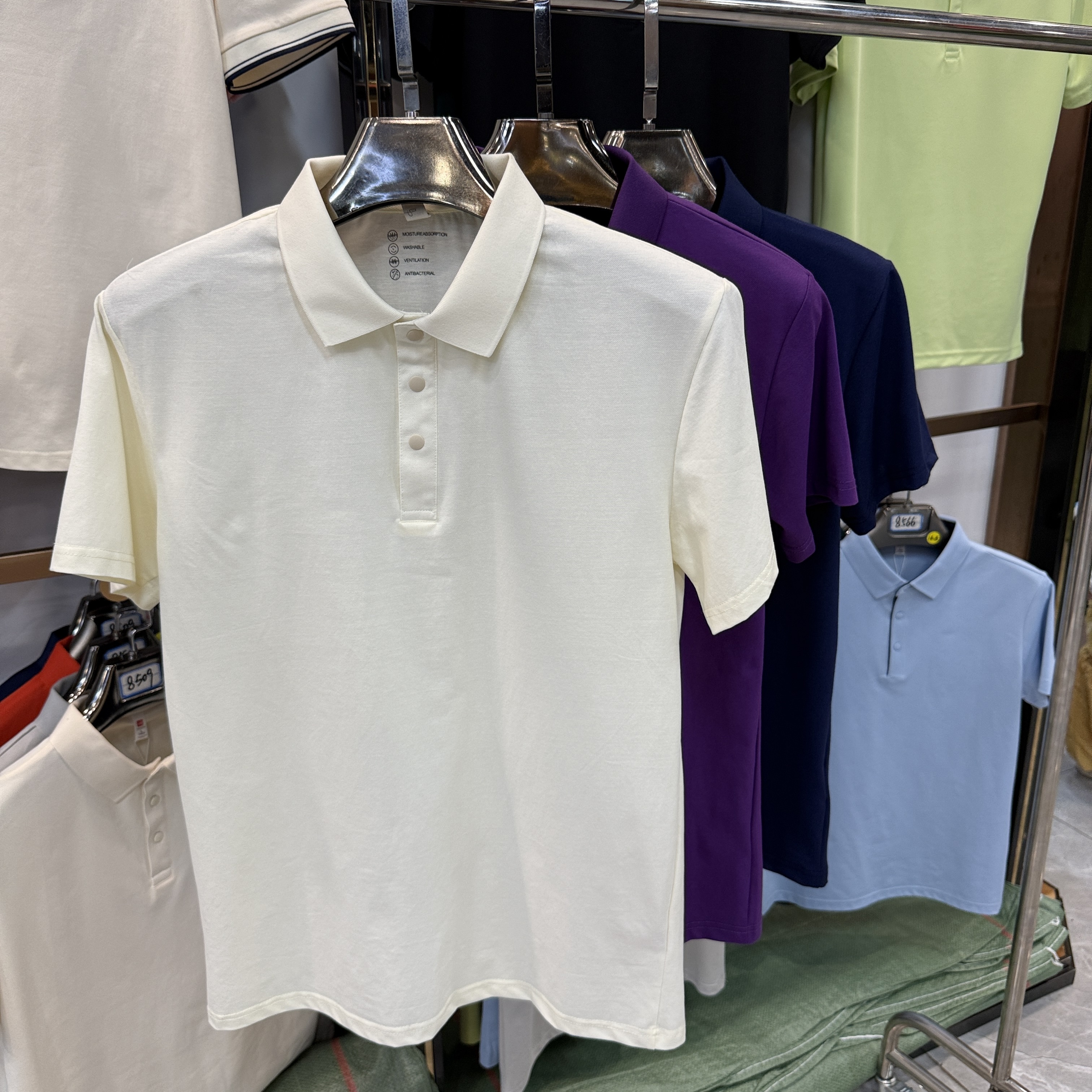 TS2667 52%Cotton 48%Polyester Short-Sleeved Polo Shirt