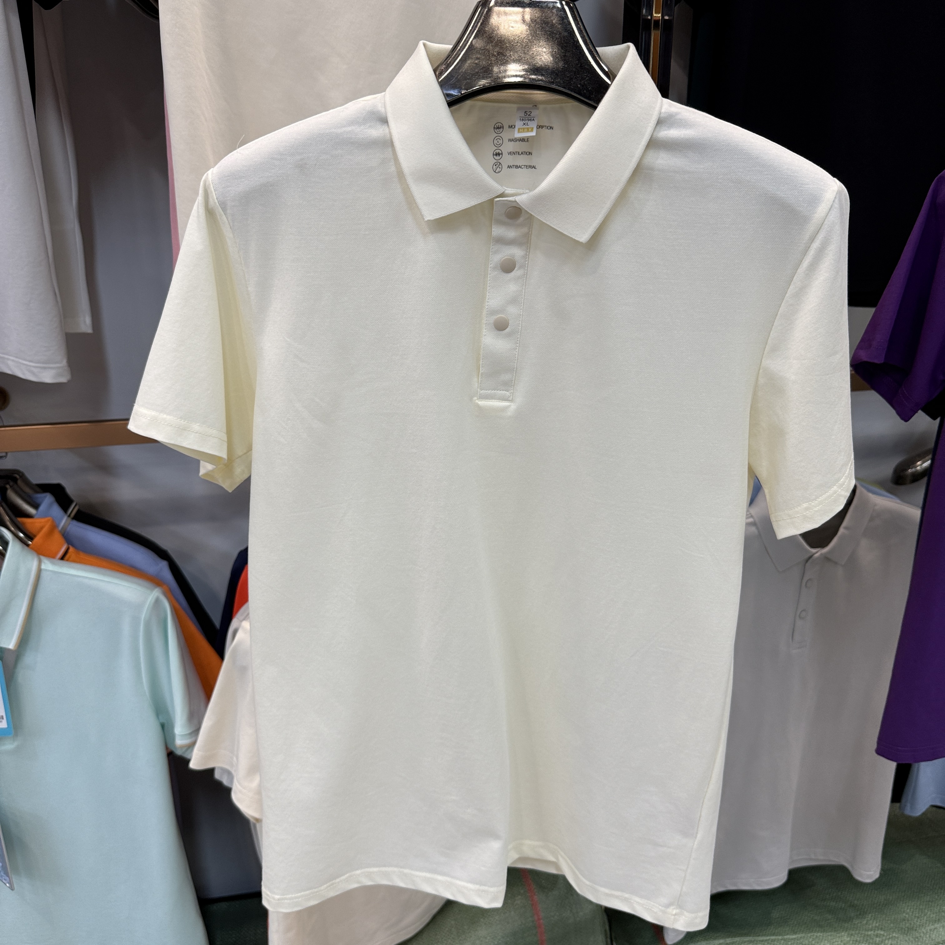 TS2667 52%Cotton 48%Polyester Short-Sleeved Polo Shirt