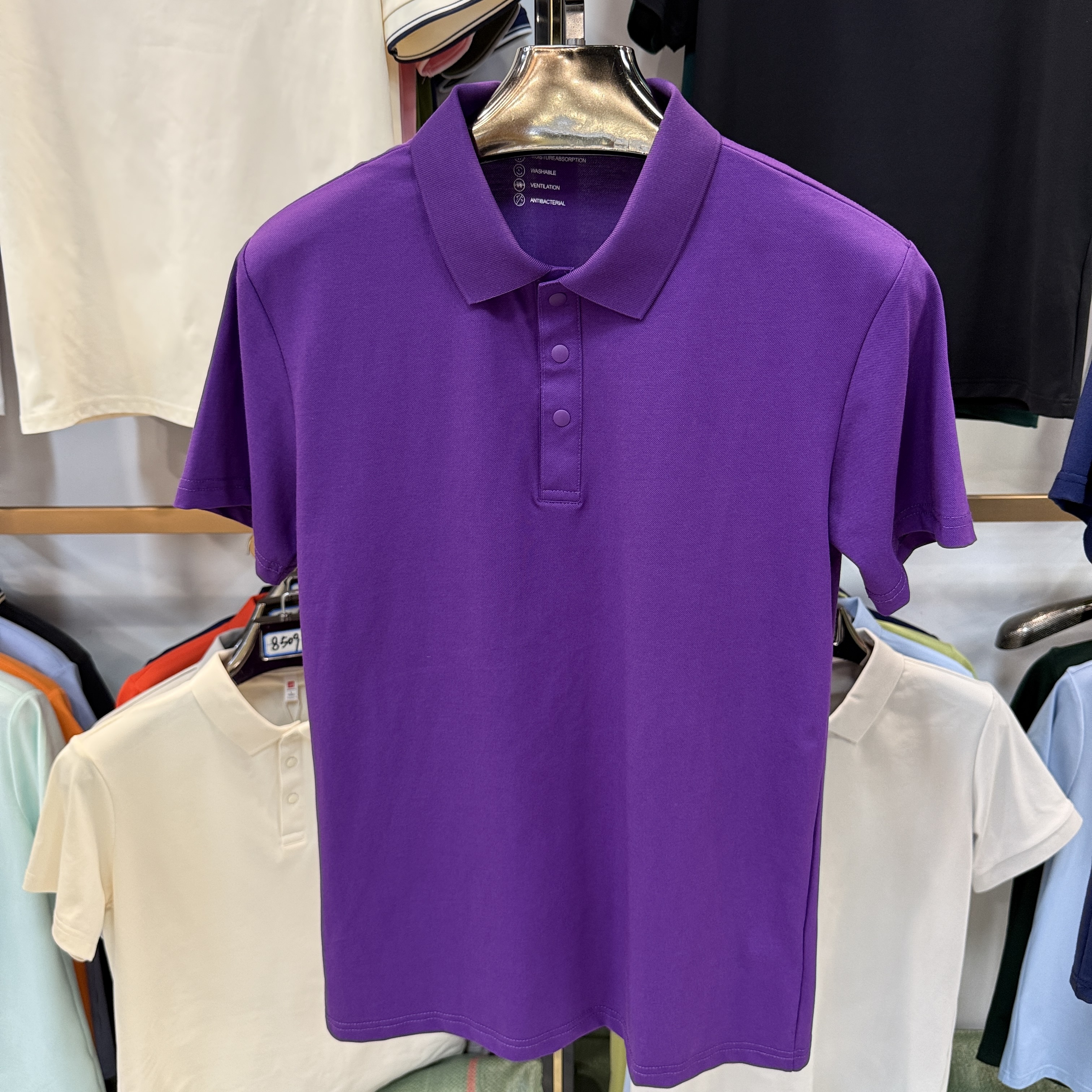 TS2667 52%Cotton 48%Polyester Short-Sleeved Polo Shirt