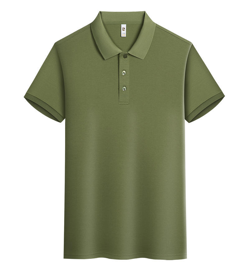 TSA6688 50% Cotton  45% Polyester  5% Spandex Short-Sleeved Polo Shirt