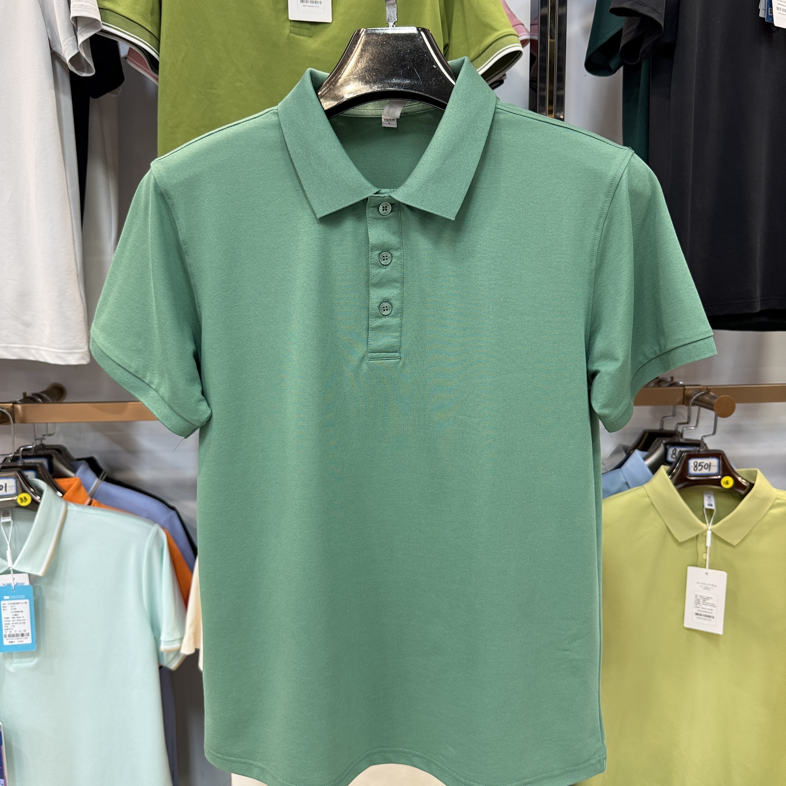 TSA6688 50% Cotton  45% Polyester  5% Spandex Short-Sleeved Polo Shirt