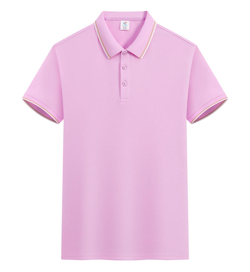TSK916 50% Ice Silk 50% Plant Fiber Short-Sleeved Polo Shirt