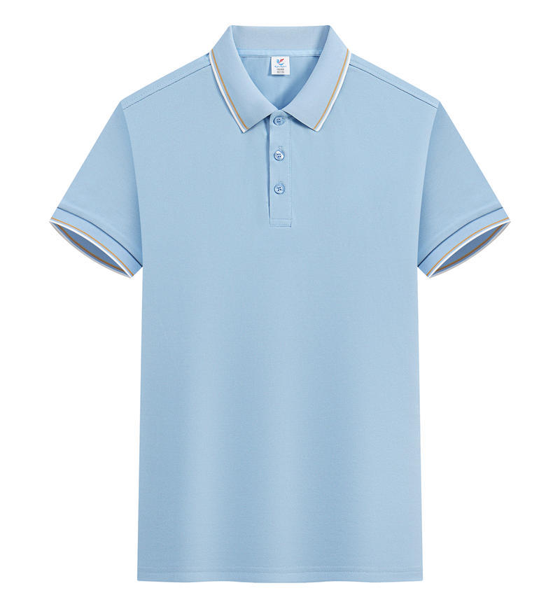 TSK916 50% Ice Silk 50% Plant Fiber Short-Sleeved Polo Shirt