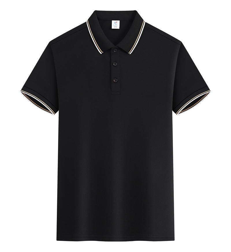 TSK916 50% Ice Silk 50% Plant Fiber Short-Sleeved Polo Shirt