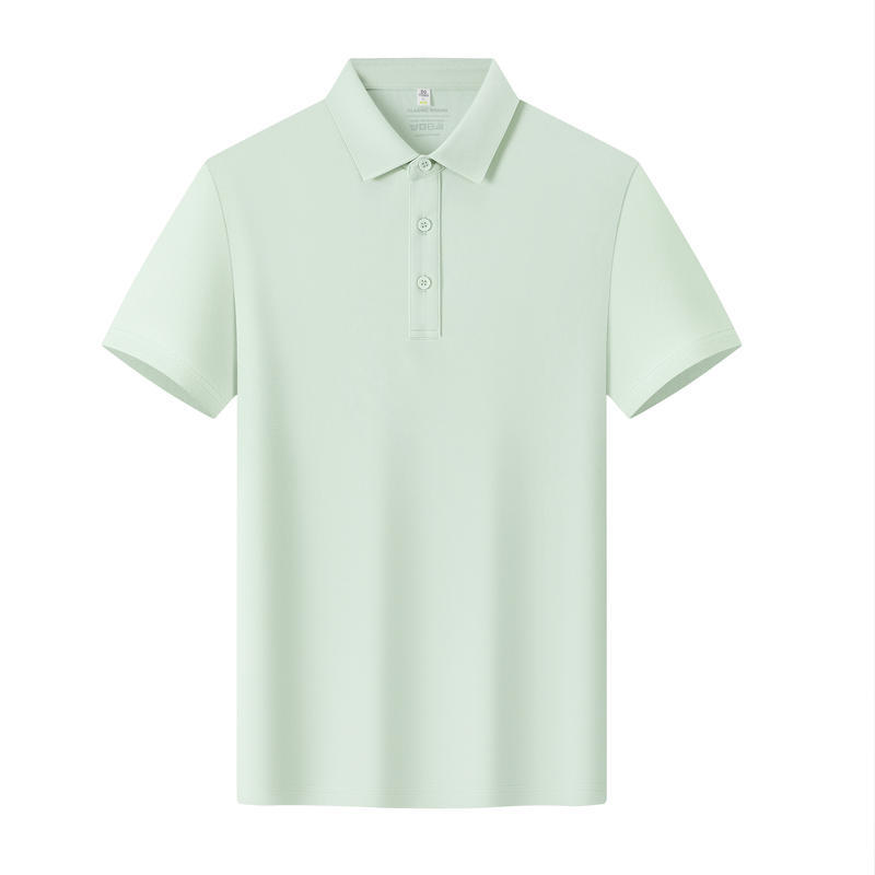 TST1 68% Cotton 27% Polyester 5% Spandex Short-Sleeved Polo Shirt