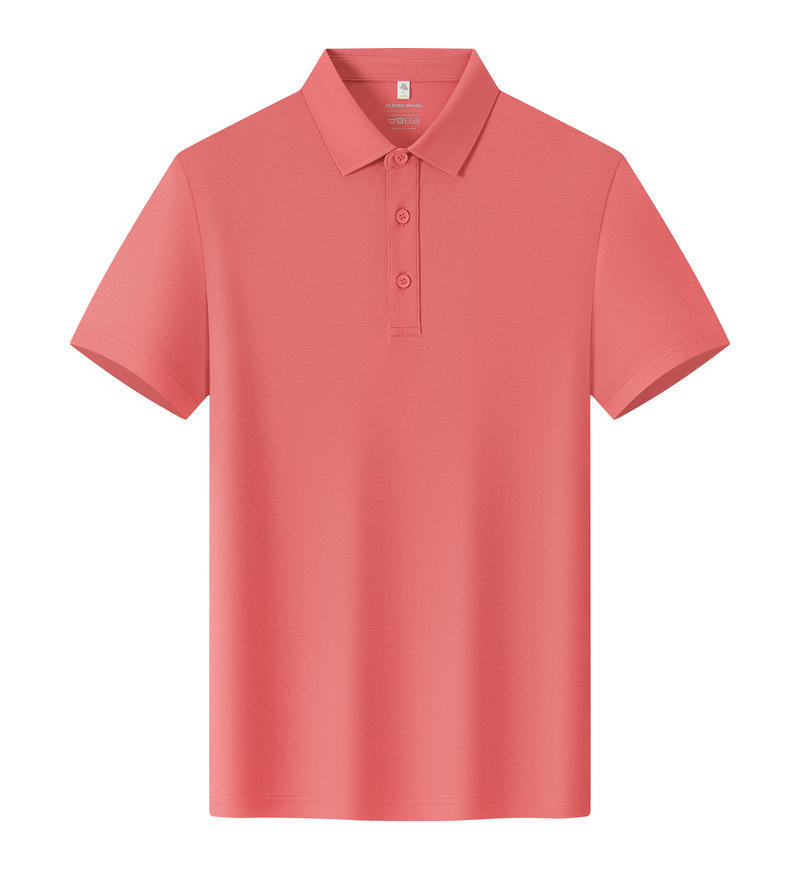 TST1 68% Cotton 27% Polyester 5% Spandex Short-Sleeved Polo Shirt