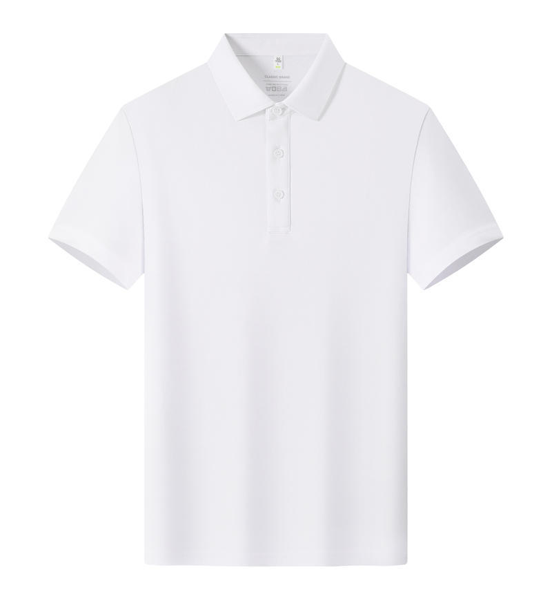 TST1 68% Cotton 27% Polyester 5% Spandex Short-Sleeved Polo Shirt