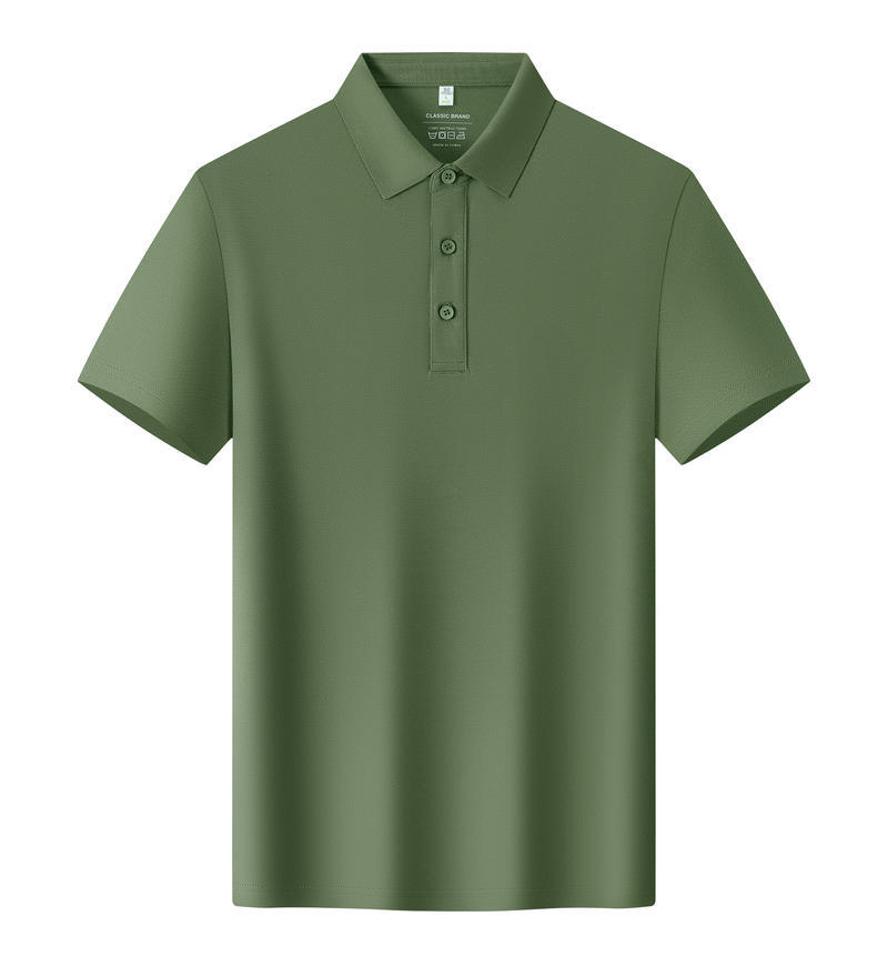 TST1 68% Cotton 27% Polyester 5% Spandex Short-Sleeved Polo Shirt