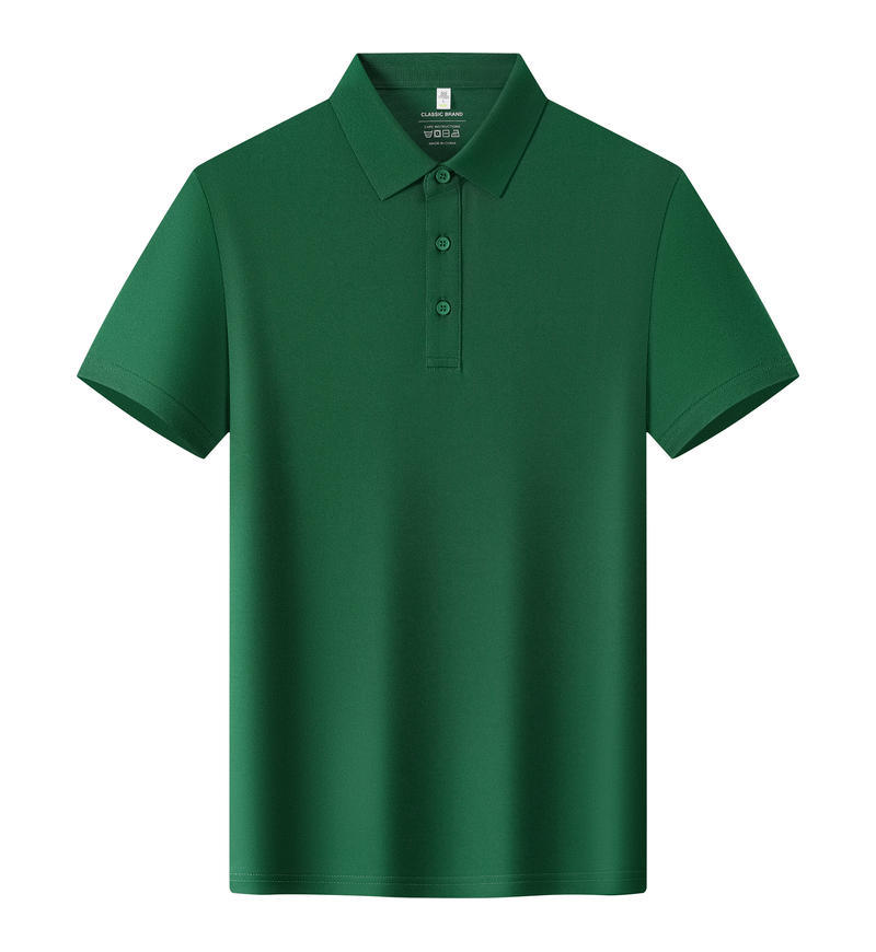 TST1 68% Cotton 27% Polyester 5% Spandex Short-Sleeved Polo Shirt