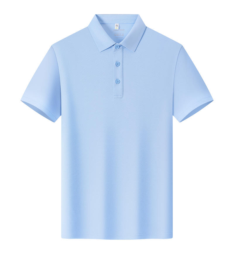 TST1 68% Cotton 27% Polyester 5% Spandex Short-Sleeved Polo Shirt