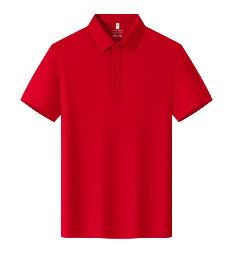 TST1 68% Cotton 27% Polyester 5% Spandex Short-Sleeved Polo Shirt