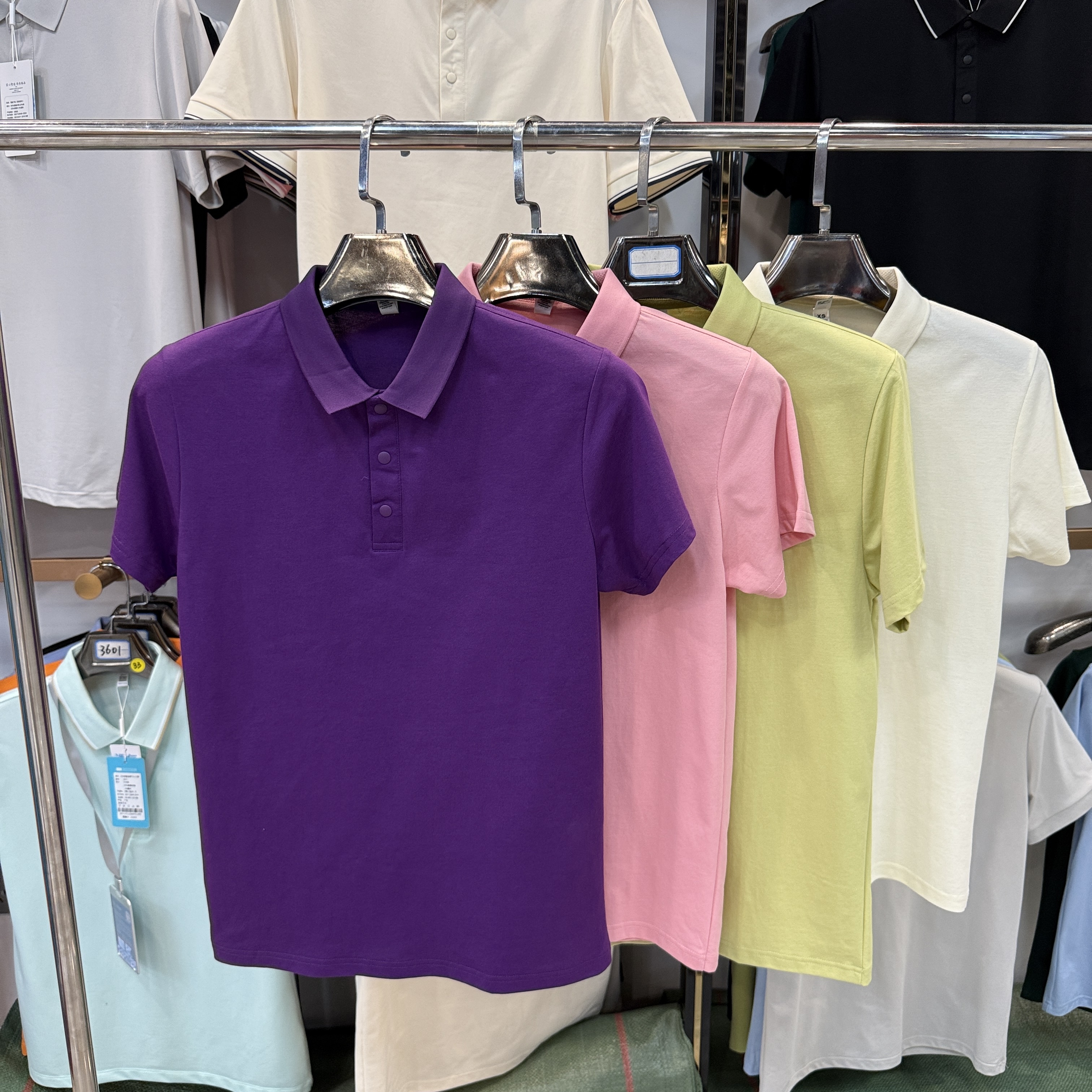 TSU101 50% Cotton 50% T400 Short-Sleeved Polo Shirt