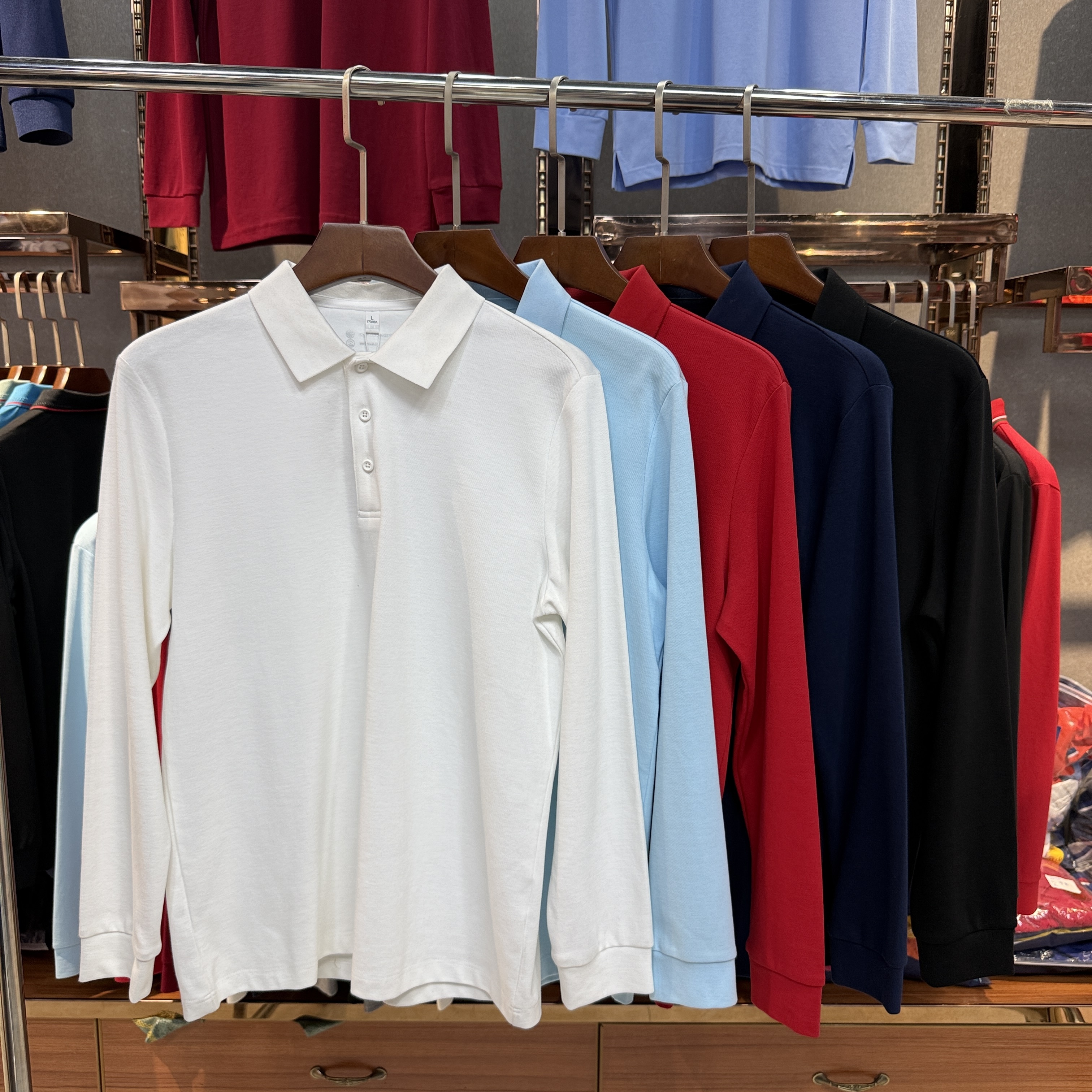 SK 513 80% Cotton  20% Polyester (Sorona) Long-Sleeved Polo Shirt