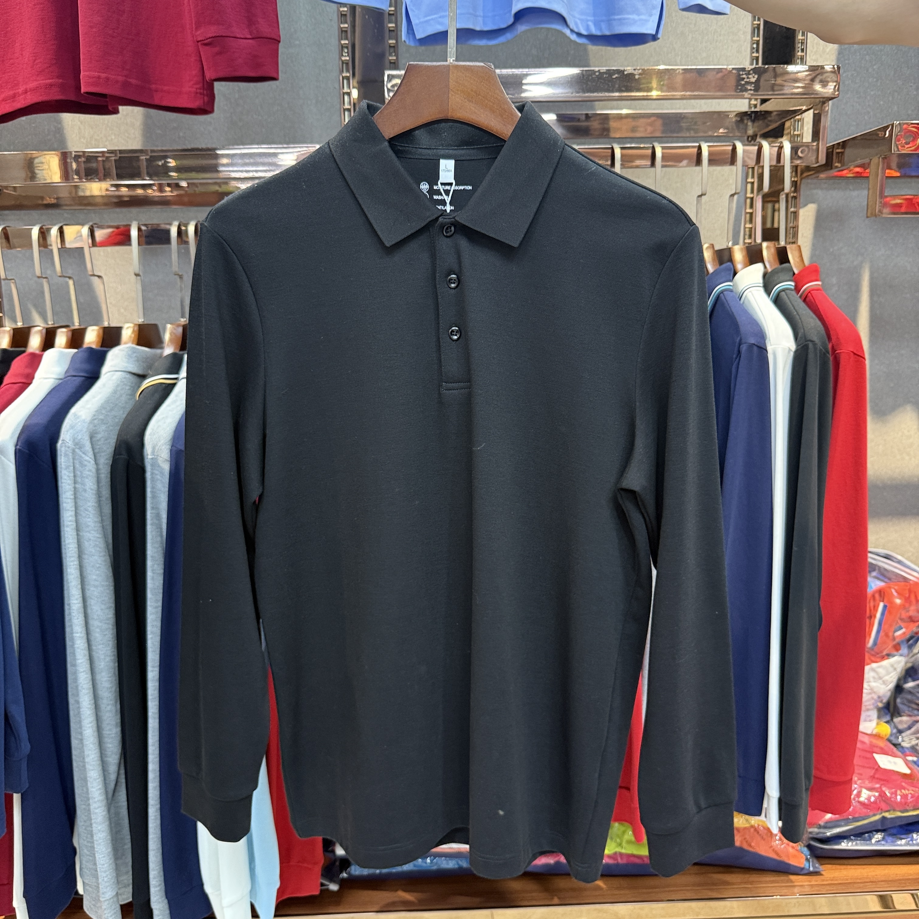 SK 513 80% Cotton  20% Polyester (Sorona) Long-Sleeved Polo Shirt