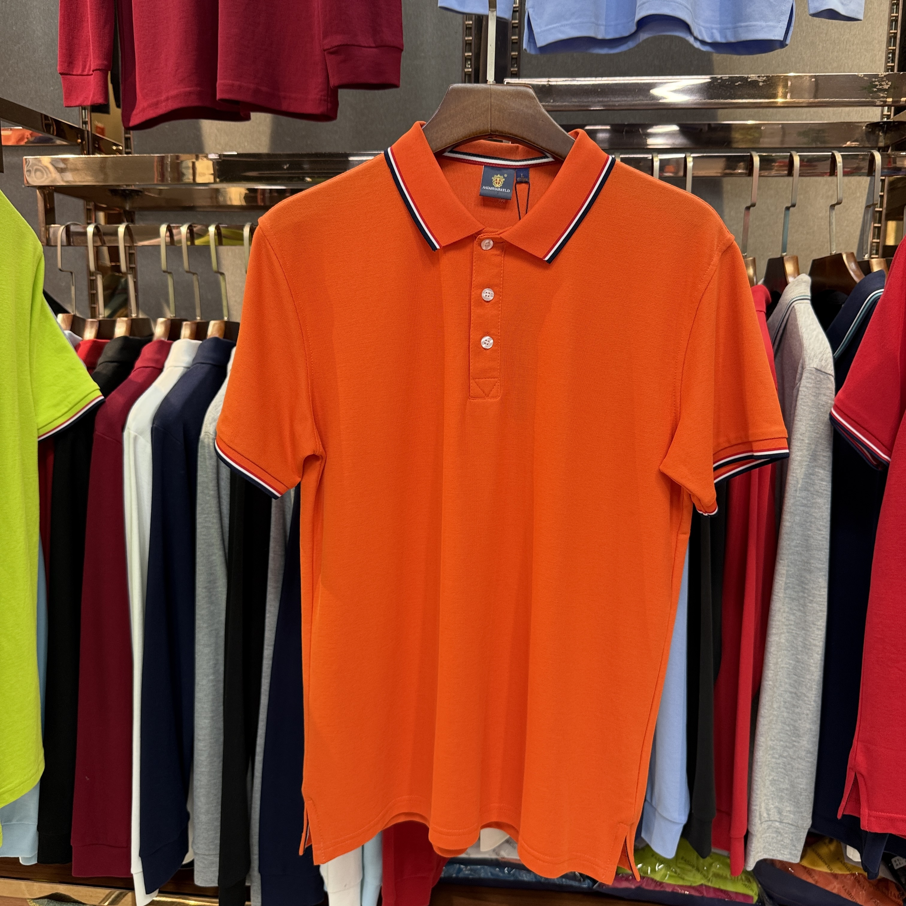 SK8518 80% Cotton  20% Cupro Short-Sleeved Polo Shirt