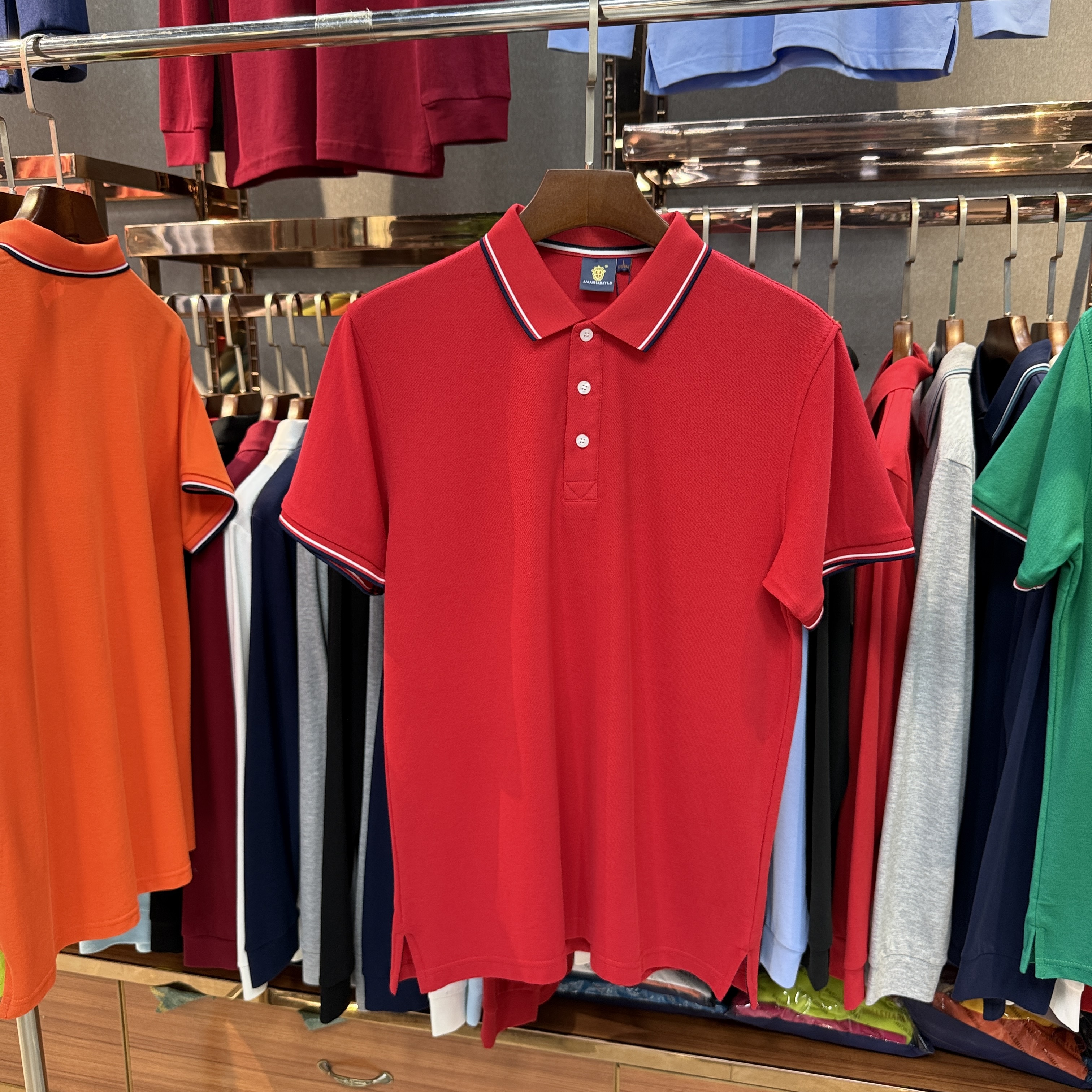 SK8518 80% Cotton  20% Cupro Short-Sleeved Polo Shirt