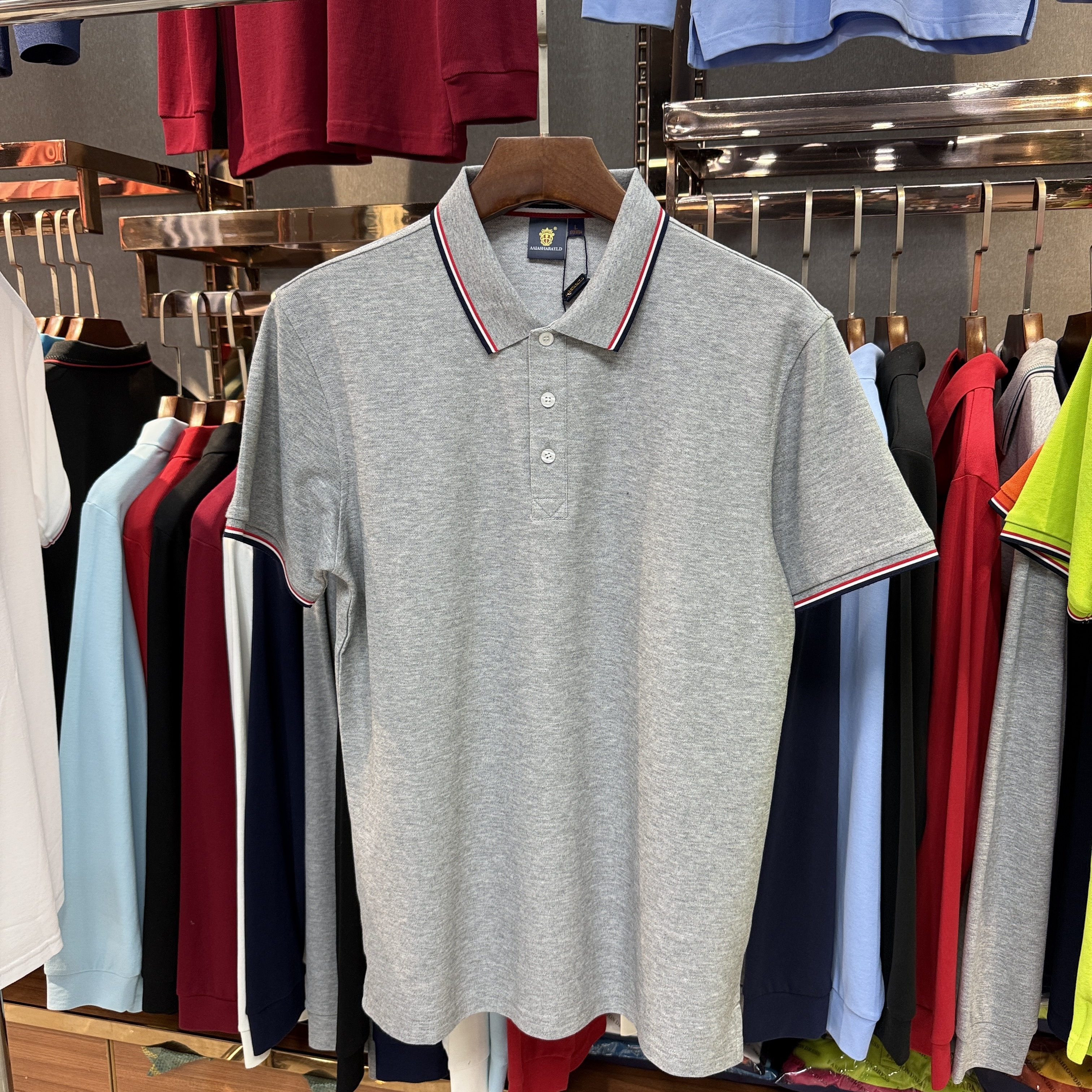 SK8518 80% Cotton  20% Cupro Short-Sleeved Polo Shirt