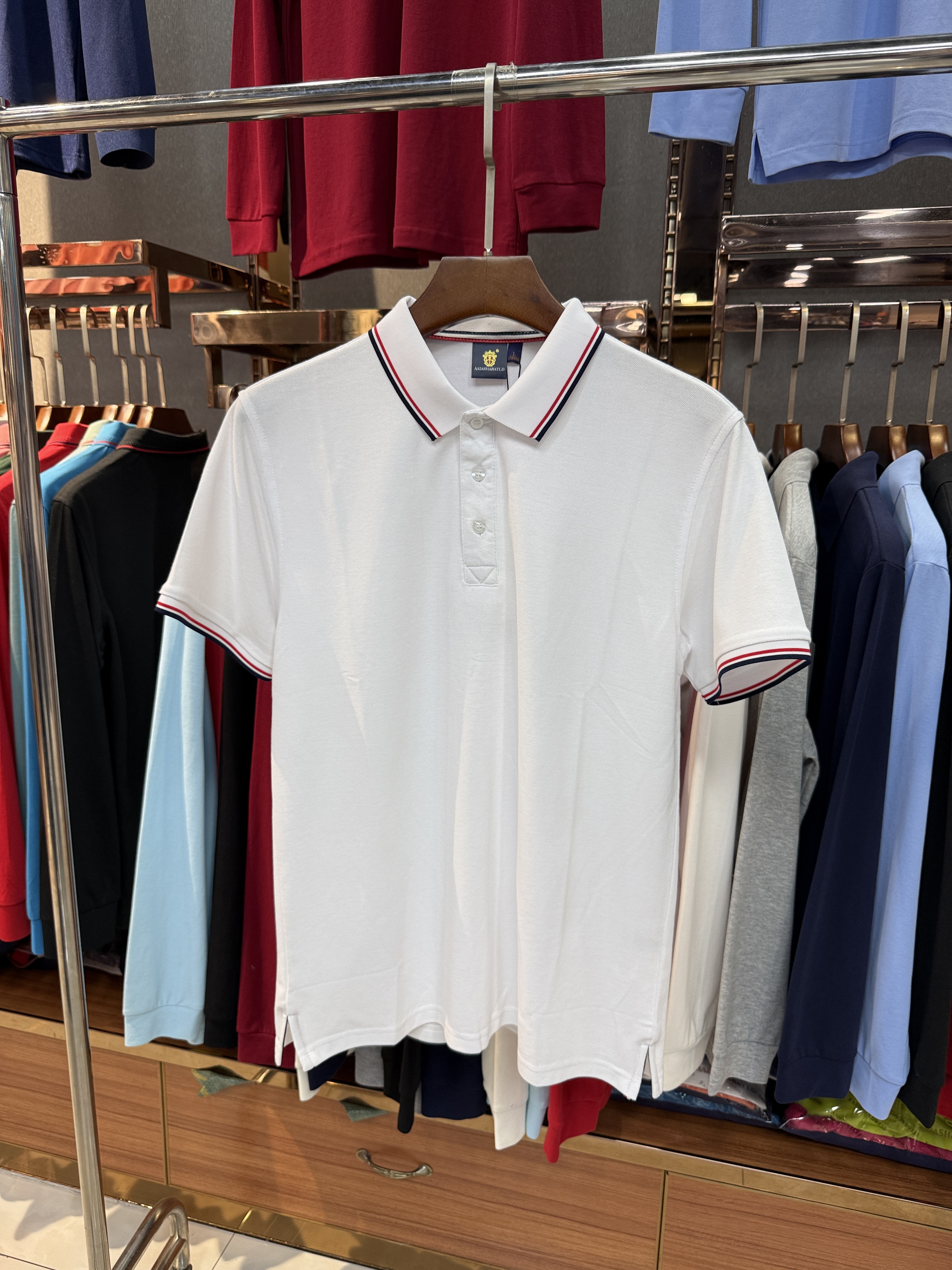 SK8518 80% Cotton  20% Cupro Short-Sleeved Polo Shirt