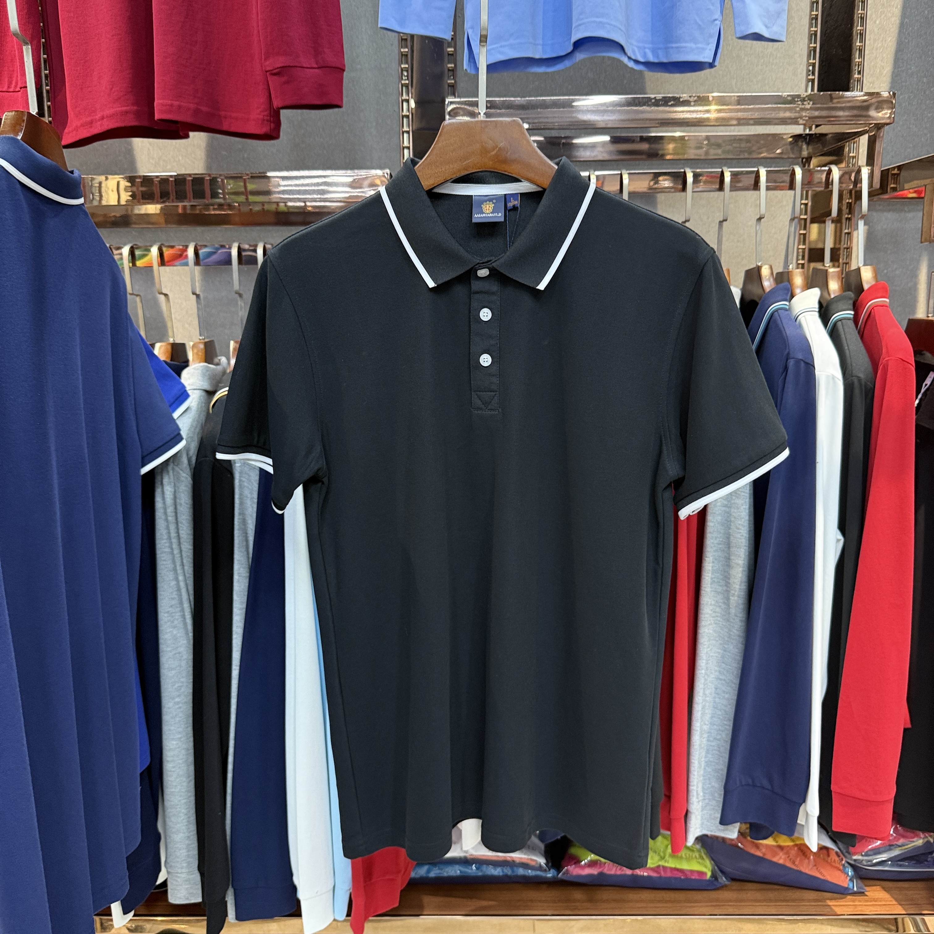 SK8519 80% Cotton  20% Cupro Short-Sleeved Polo Shirt