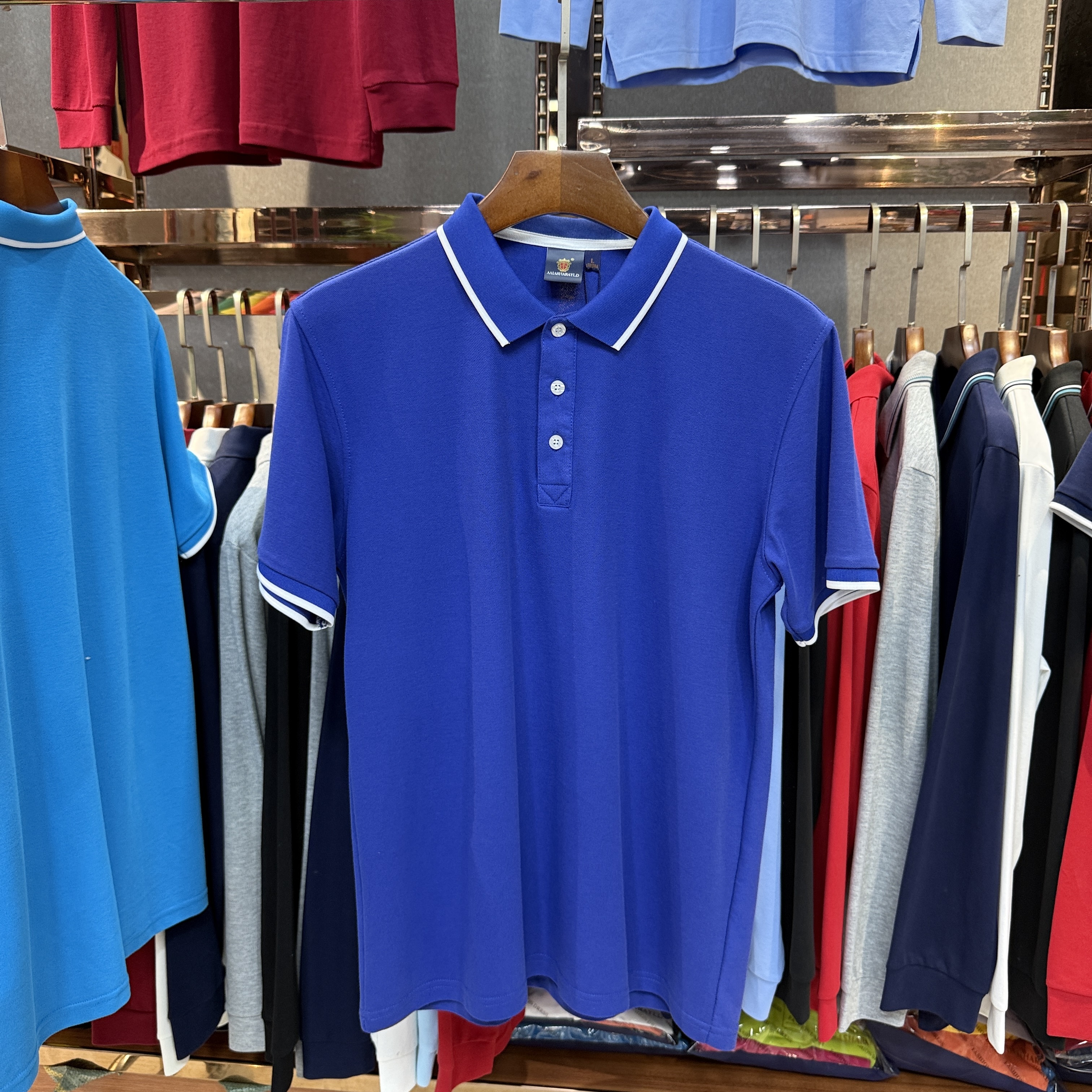 SK8519 80% Cotton  20% Cupro Short-Sleeved Polo Shirt