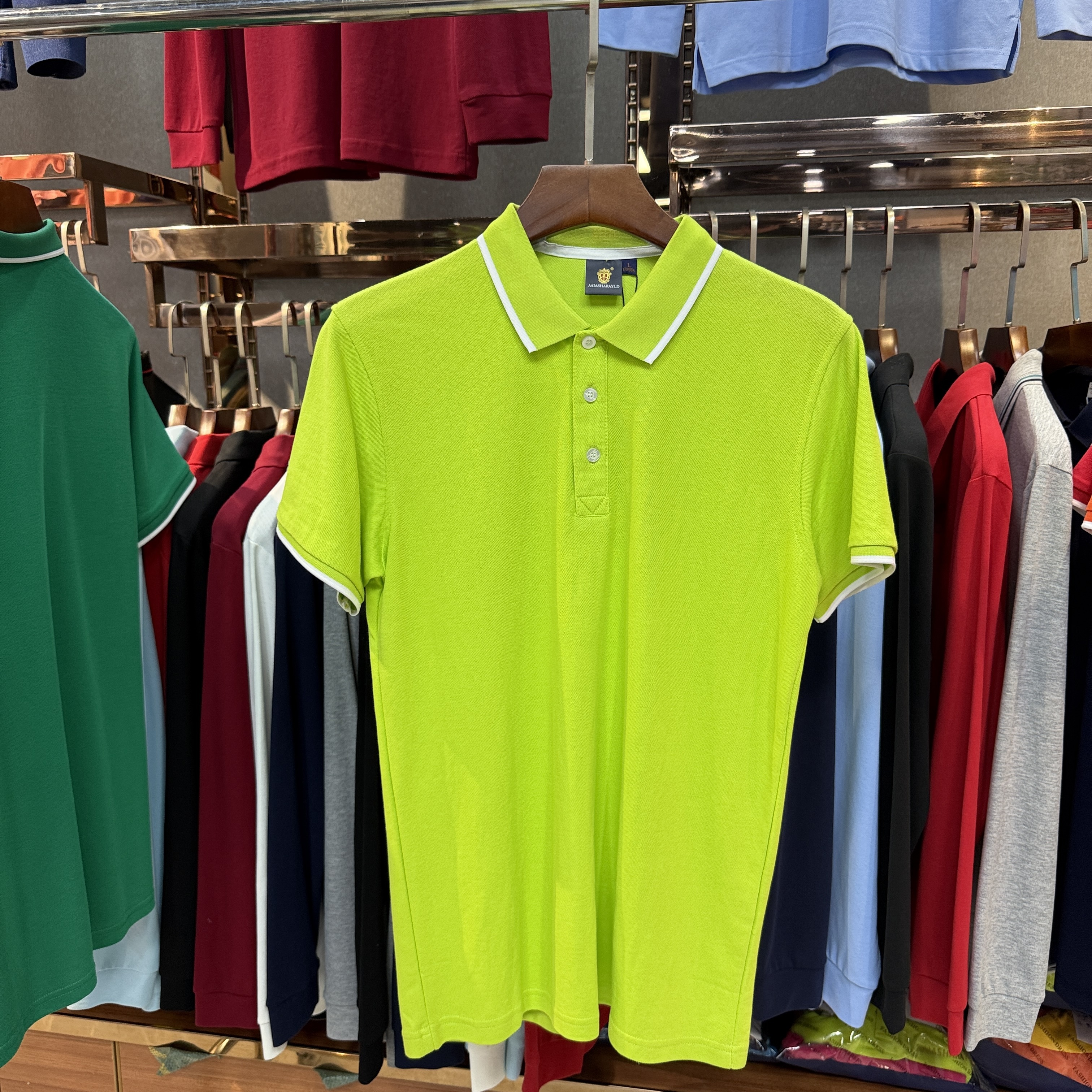 SK8519 80% Cotton  20% Cupro Short-Sleeved Polo Shirt