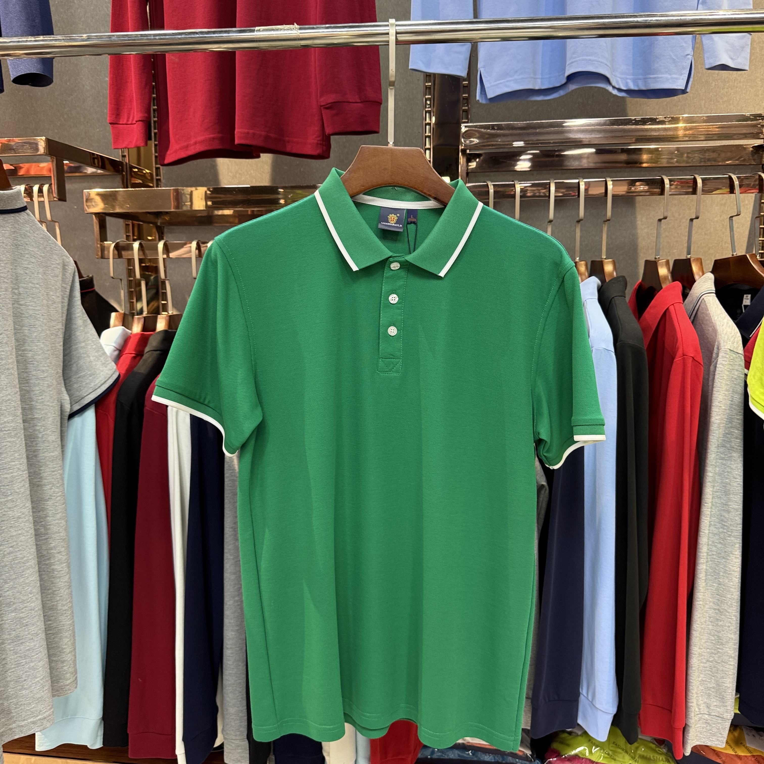 SK8519 80% Cotton  20% Cupro Short-Sleeved Polo Shirt