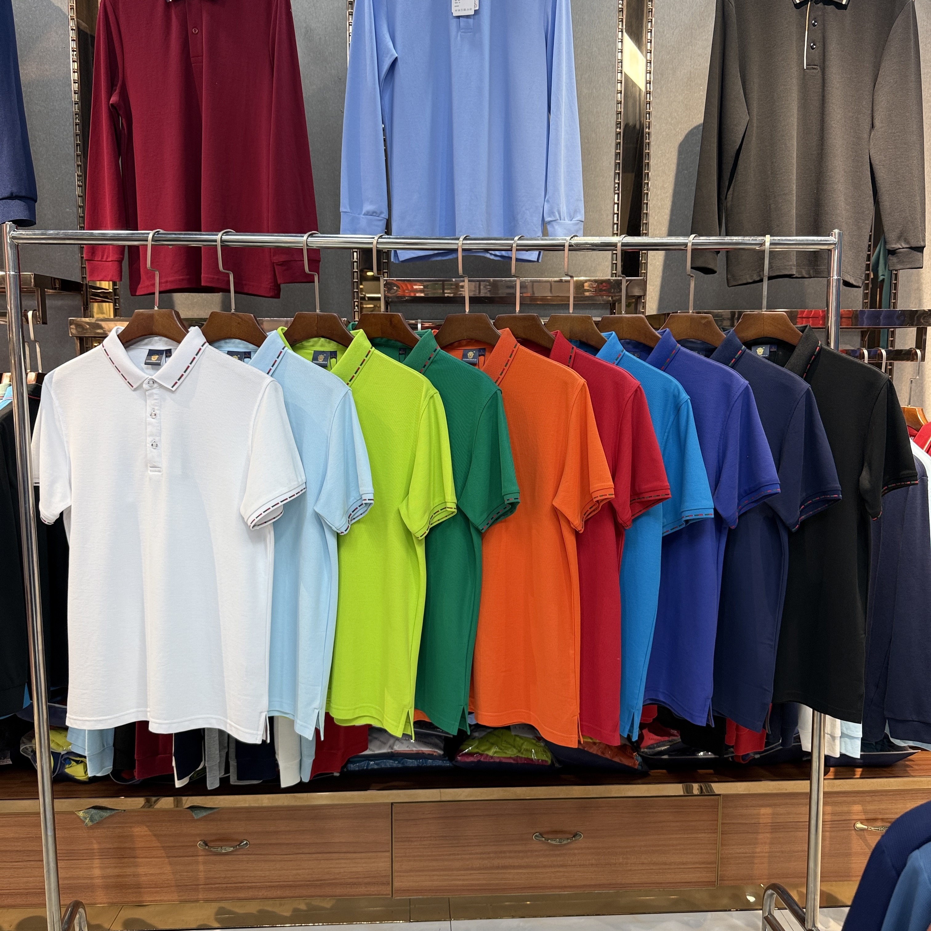 SK8520 80% Cotton  20% Cupro Short-Sleeved Polo Shirt