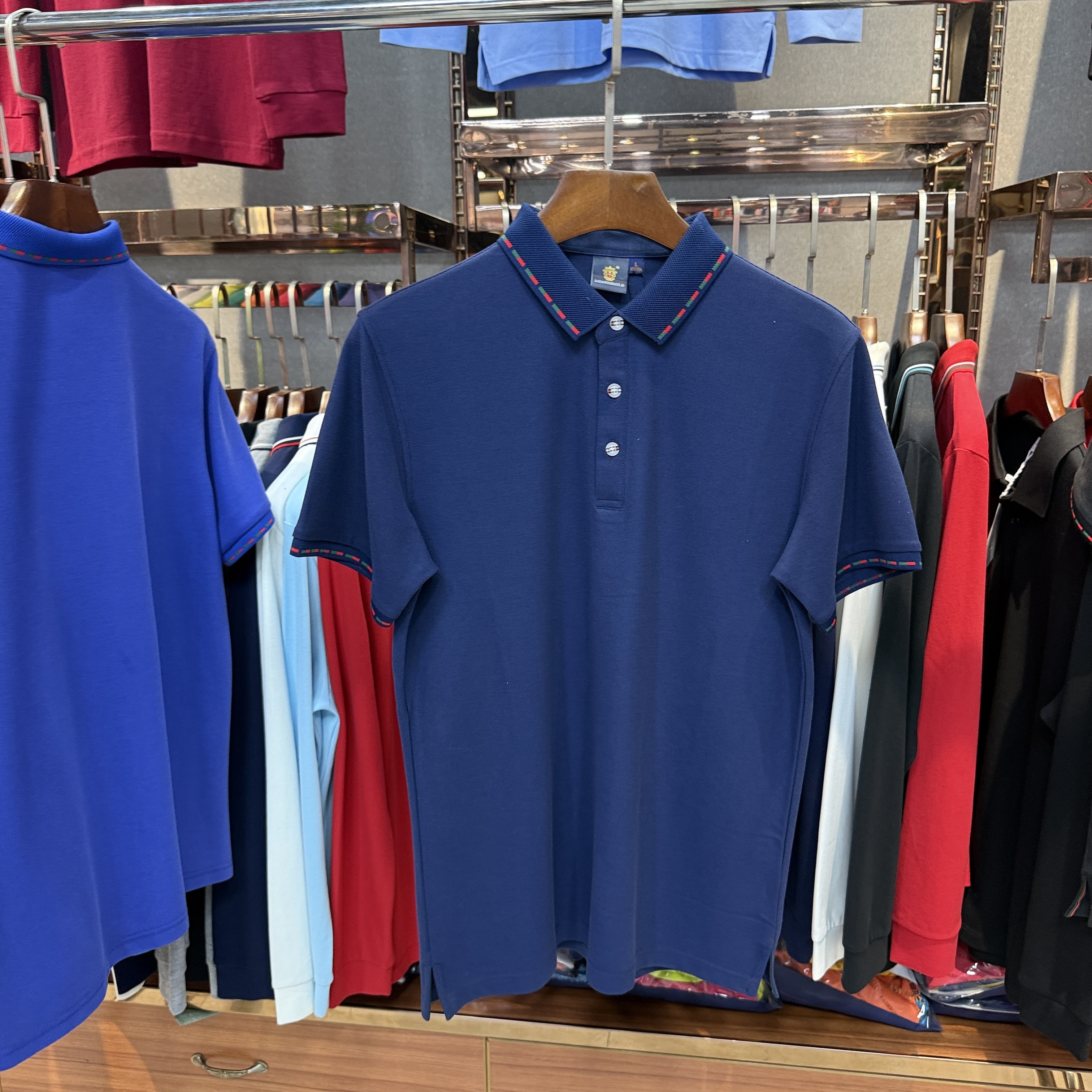 SK8520 80% Cotton  20% Cupro Short-Sleeved Polo Shirt