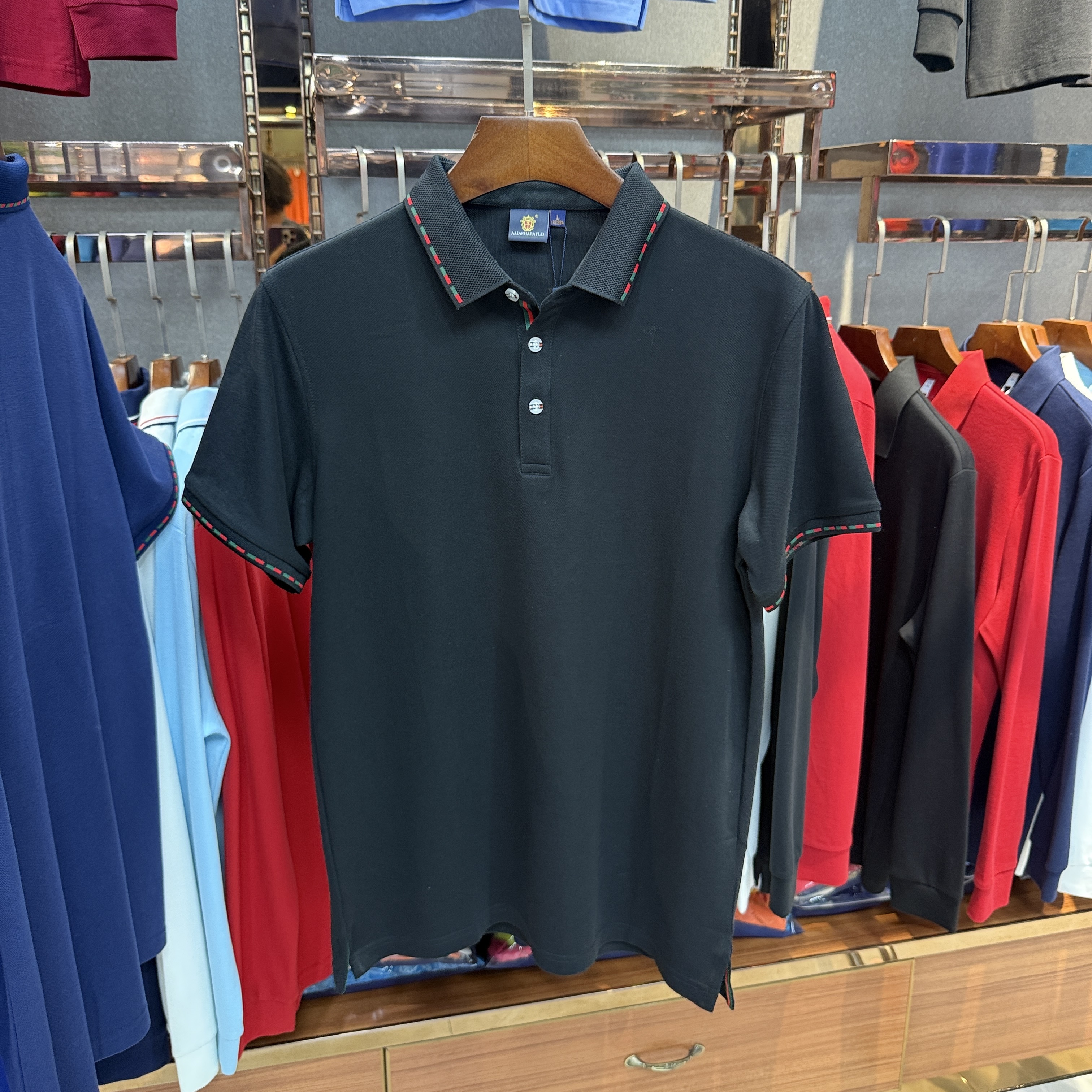 SK8520 80% Cotton  20% Cupro Short-Sleeved Polo Shirt