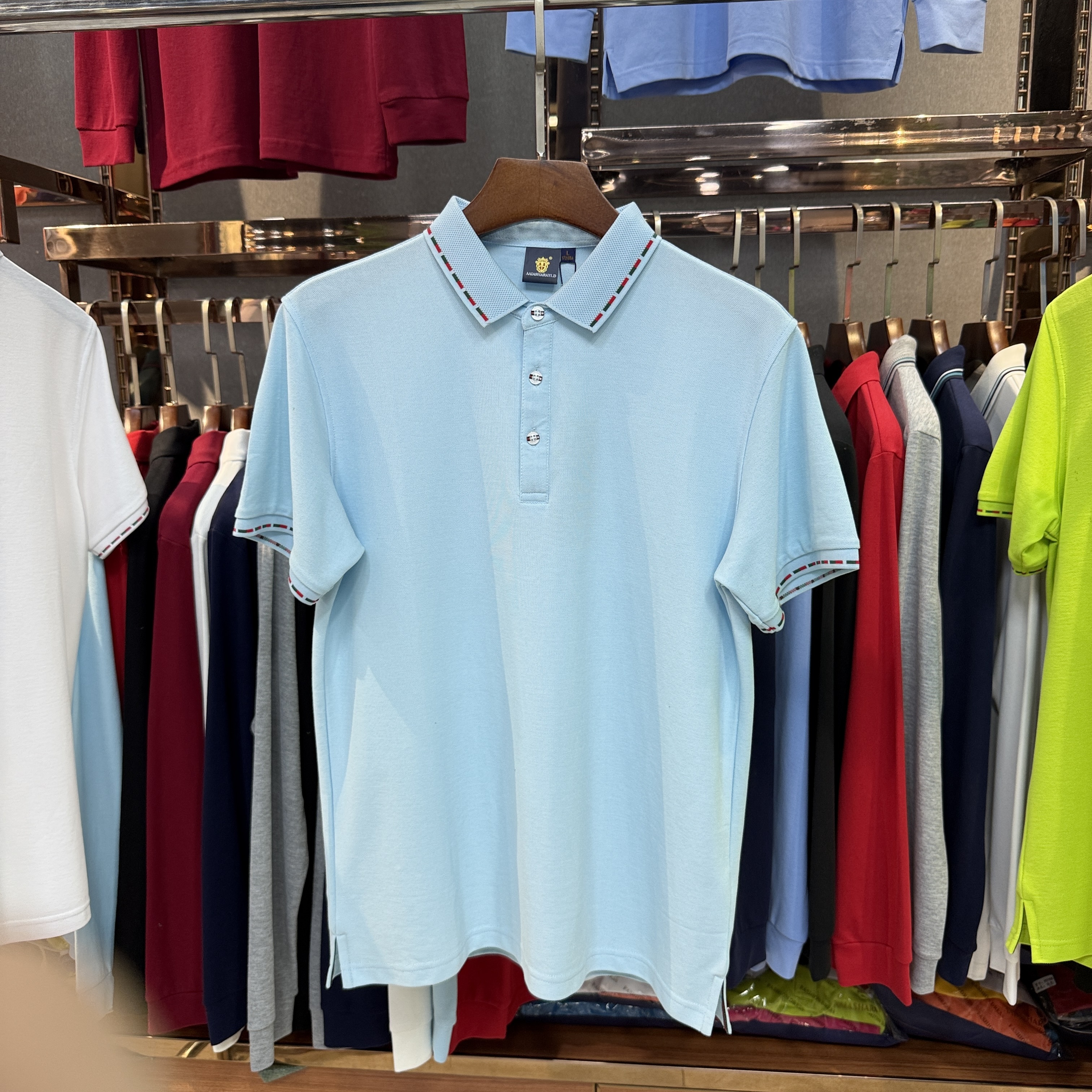 SK8520 80% Cotton  20% Cupro Short-Sleeved Polo Shirt