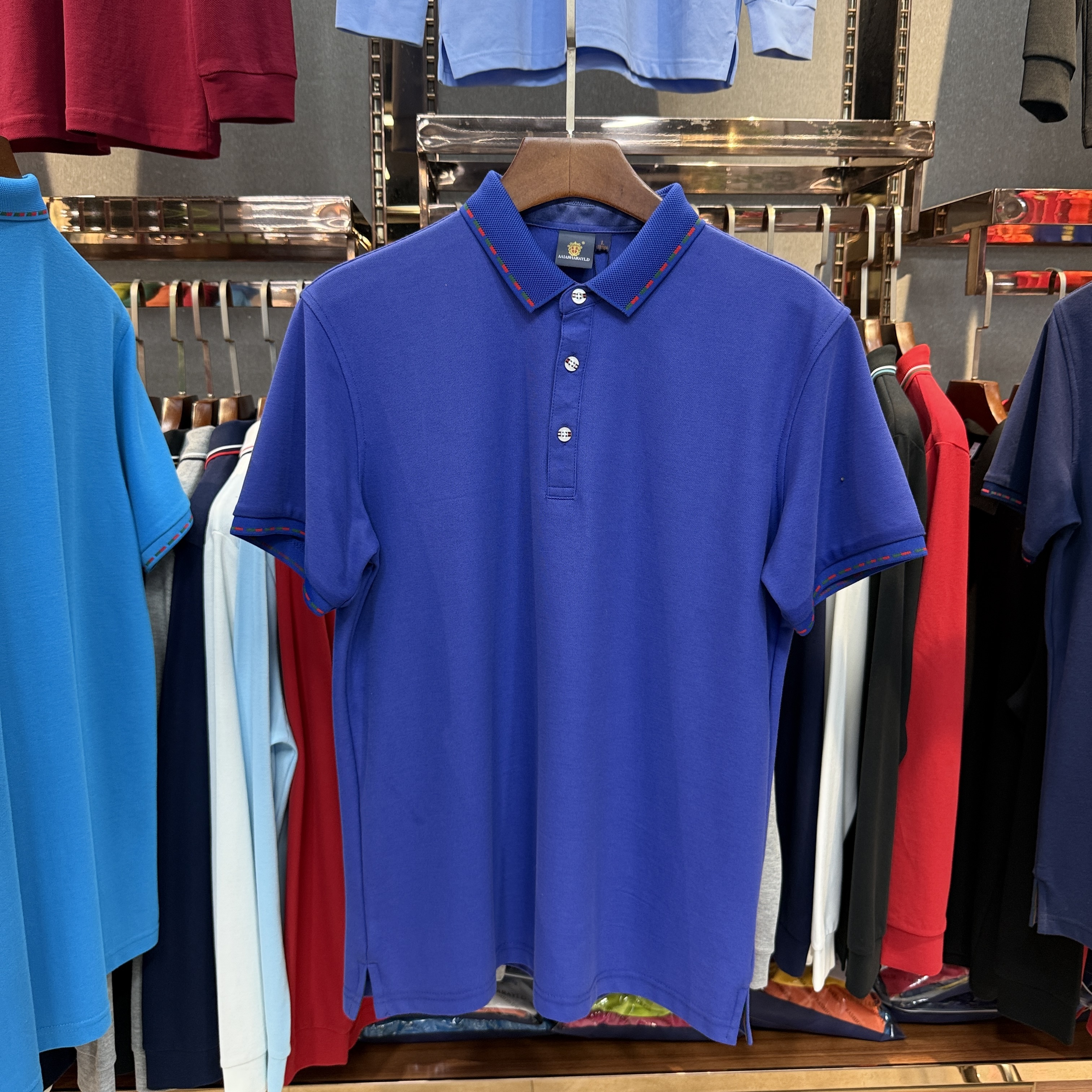 SK8520 80% Cotton  20% Cupro Short-Sleeved Polo Shirt