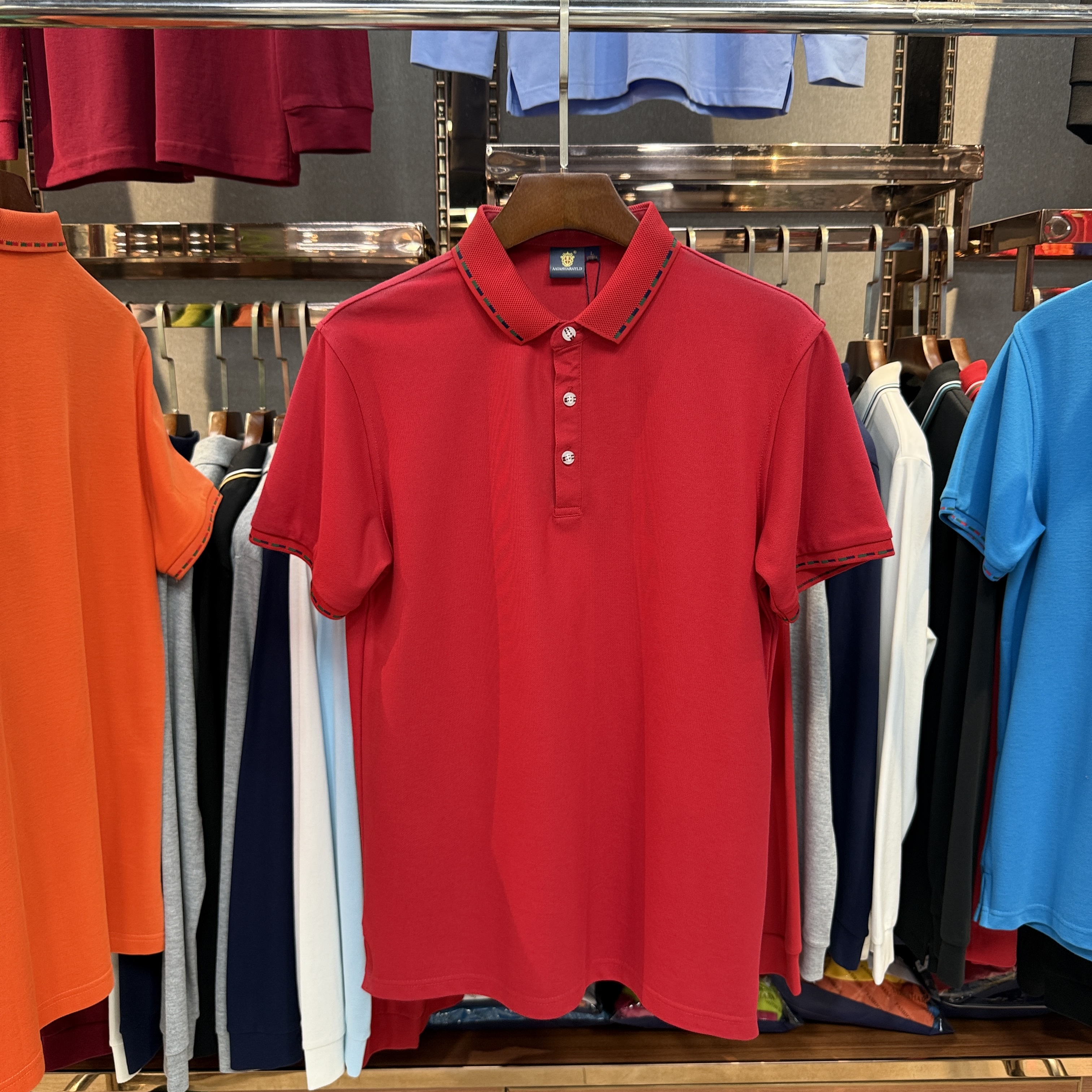 SK8520 80% Cotton  20% Cupro Short-Sleeved Polo Shirt