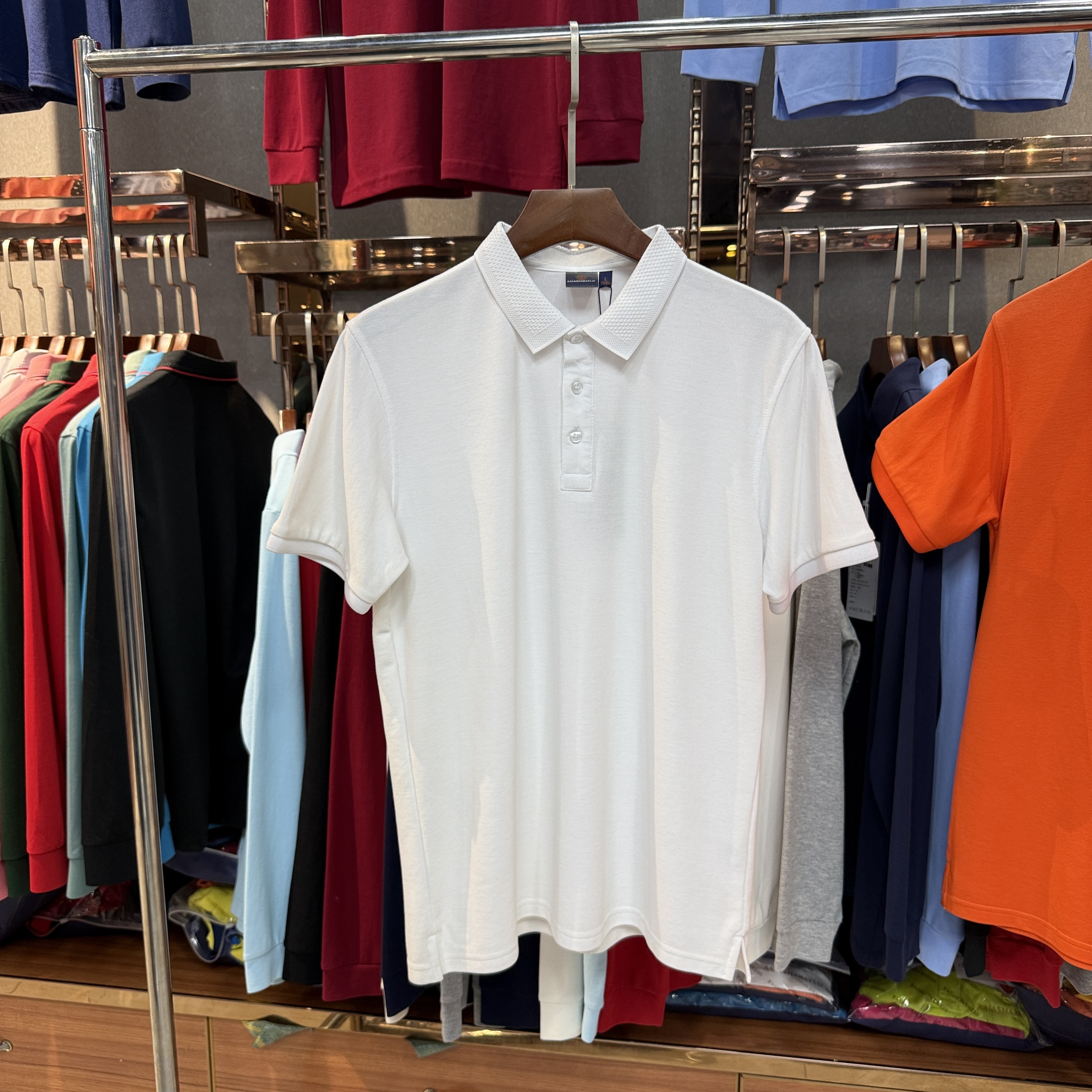 SK8522 80% Cotton  20% Cupro Short-Sleeved Polo Shirt
