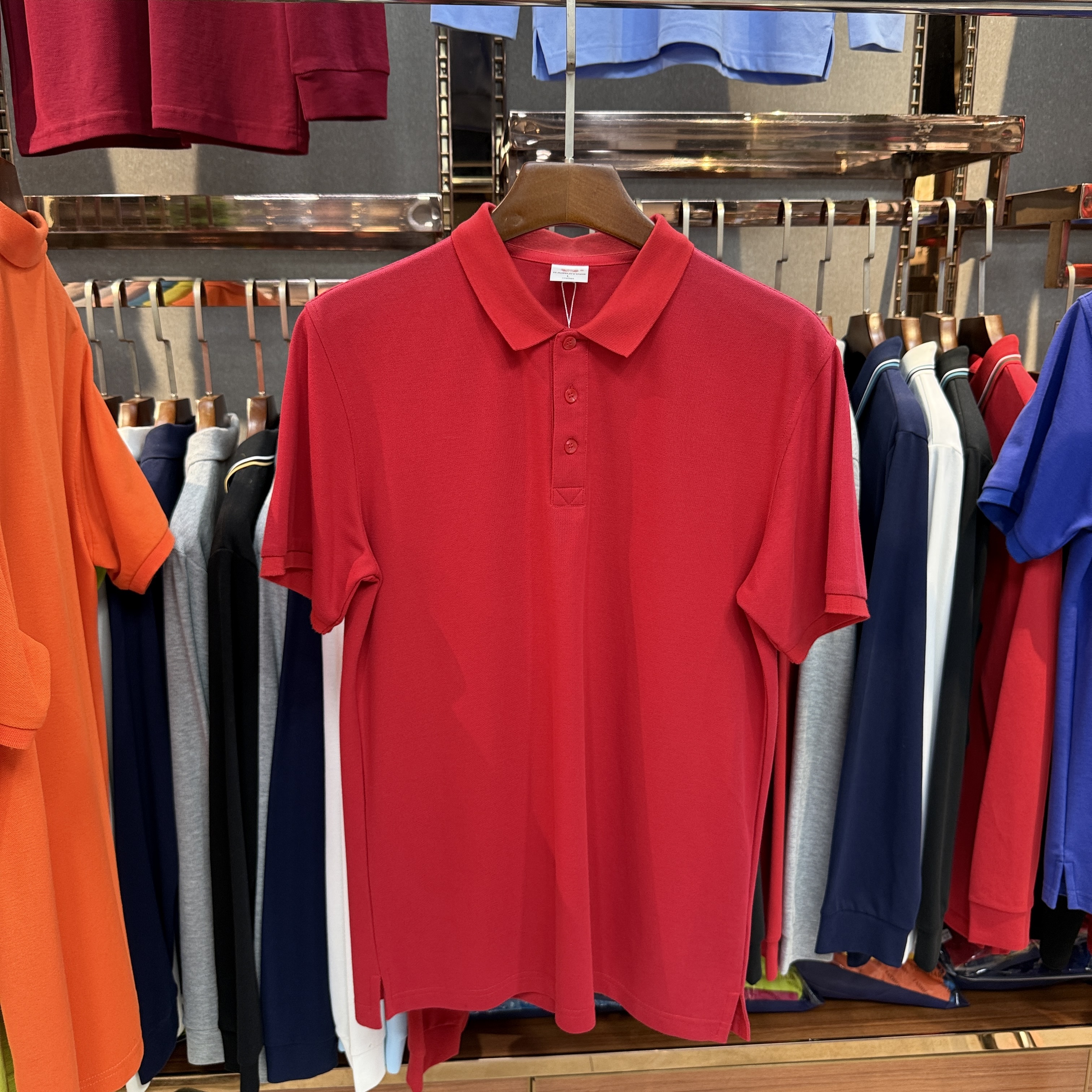 SK8899 80% Cotton  20% Cupro Short-Sleeved Polo Shirt