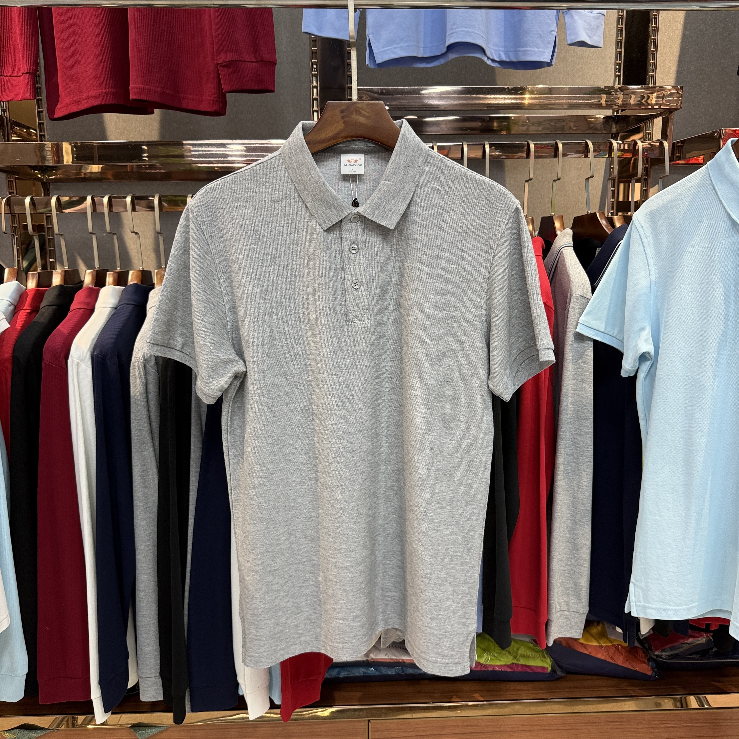 SK8899 80% Cotton  20% Cupro Short-Sleeved Polo Shirt