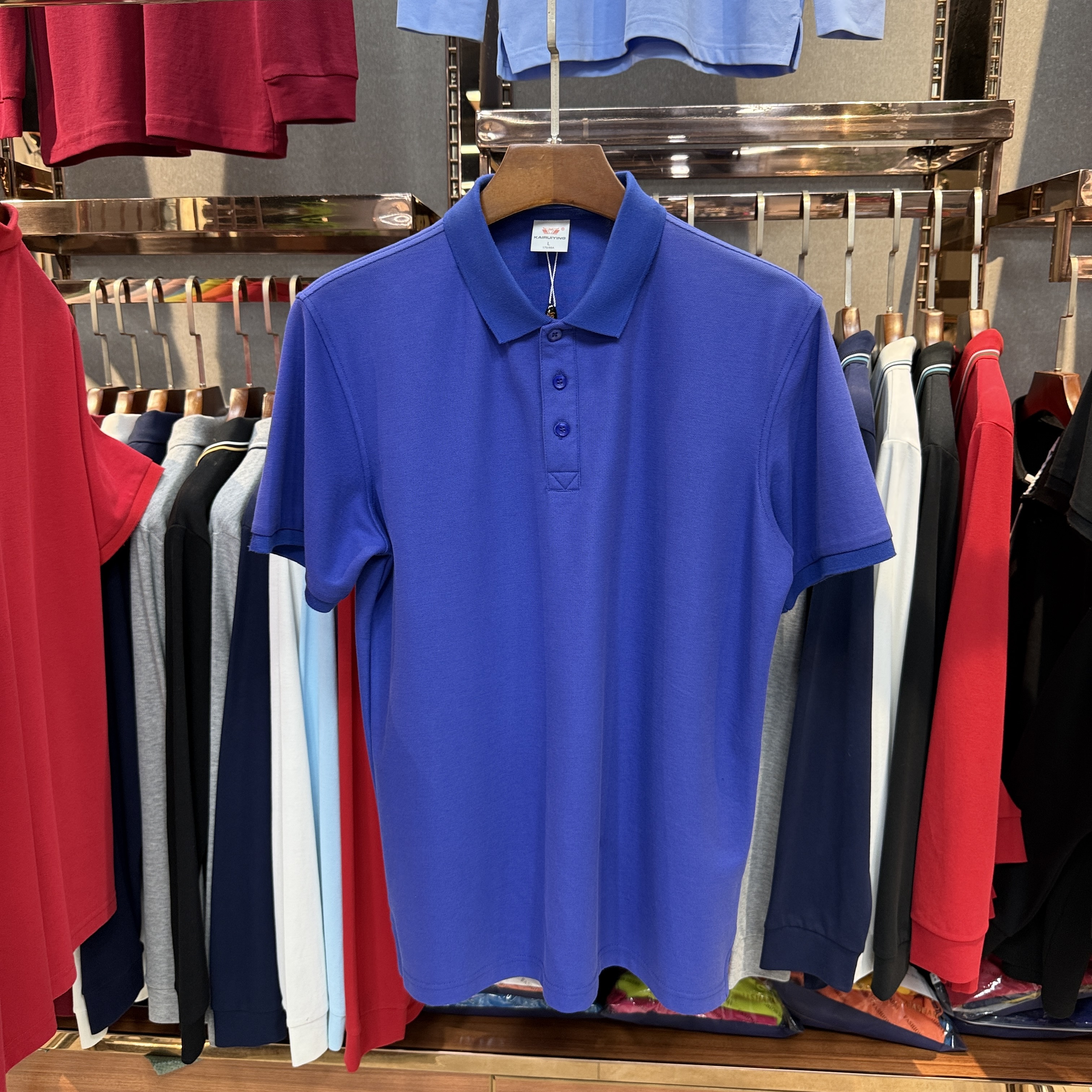 SK8899 80% Cotton  20% Cupro Short-Sleeved Polo Shirt