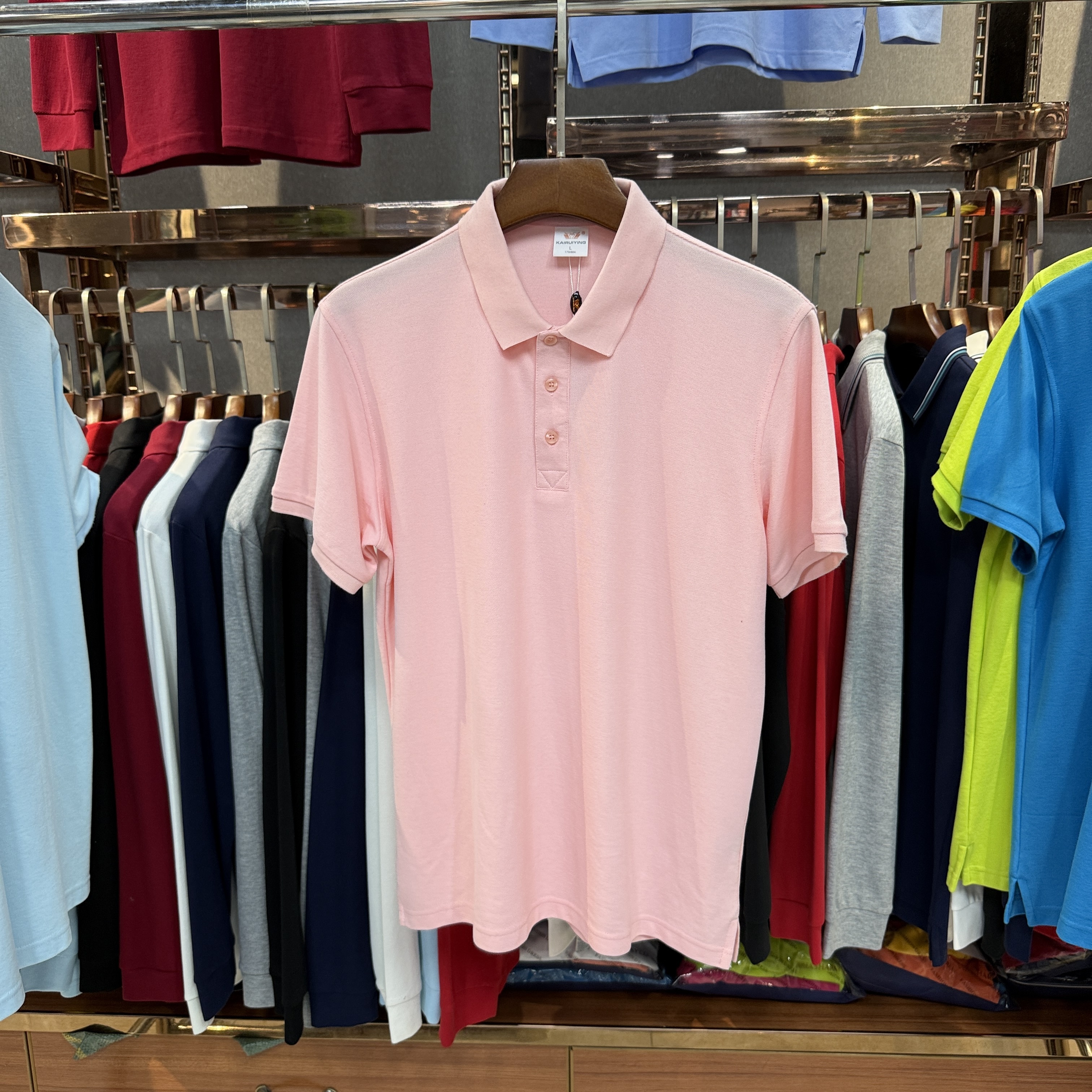 SK8899 80% Cotton  20% Cupro Short-Sleeved Polo Shirt