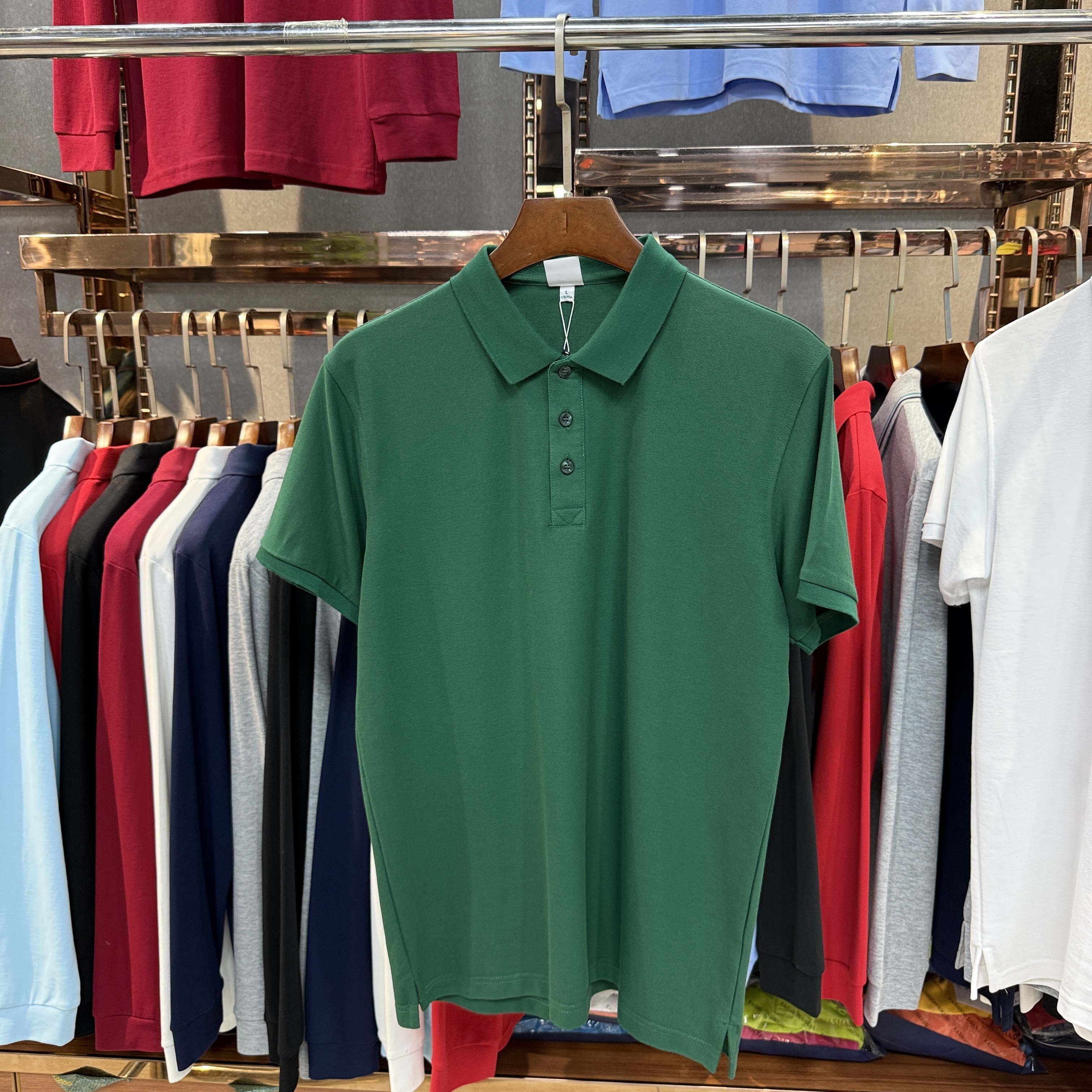 SK8899 80% Cotton  20% Cupro Short-Sleeved Polo Shirt