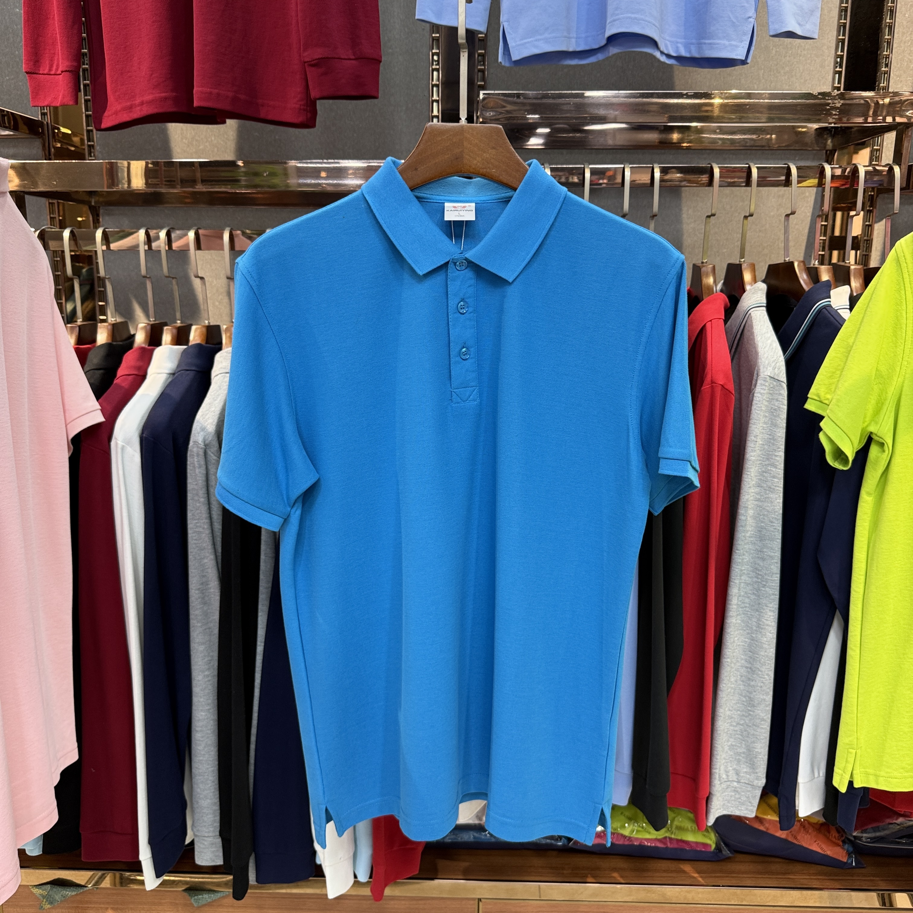 SK8899 80% Cotton  20% Cupro Short-Sleeved Polo Shirt