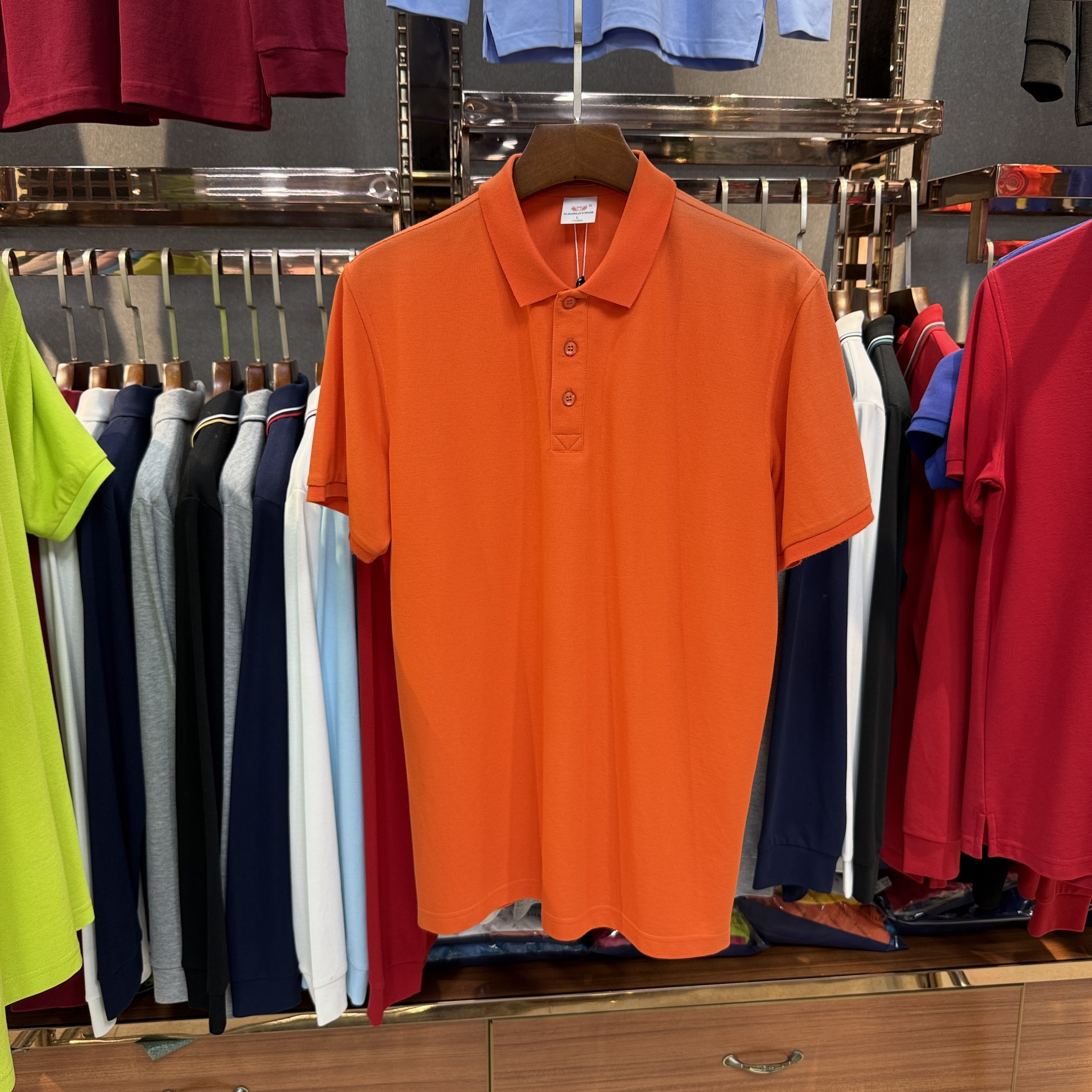 SK8899 80% Cotton  20% Cupro Short-Sleeved Polo Shirt