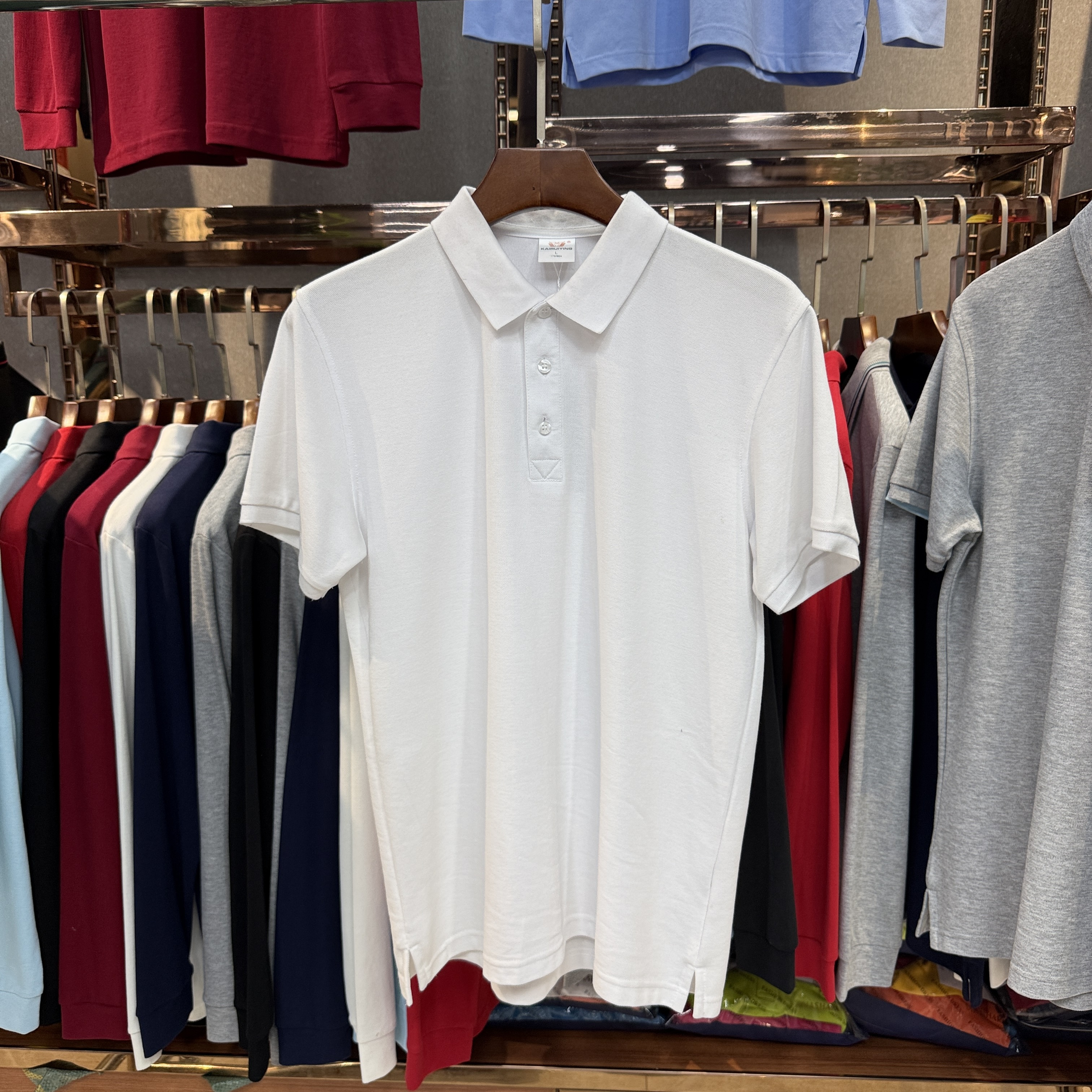 SK8899 80% Cotton  20% Cupro Short-Sleeved Polo Shirt