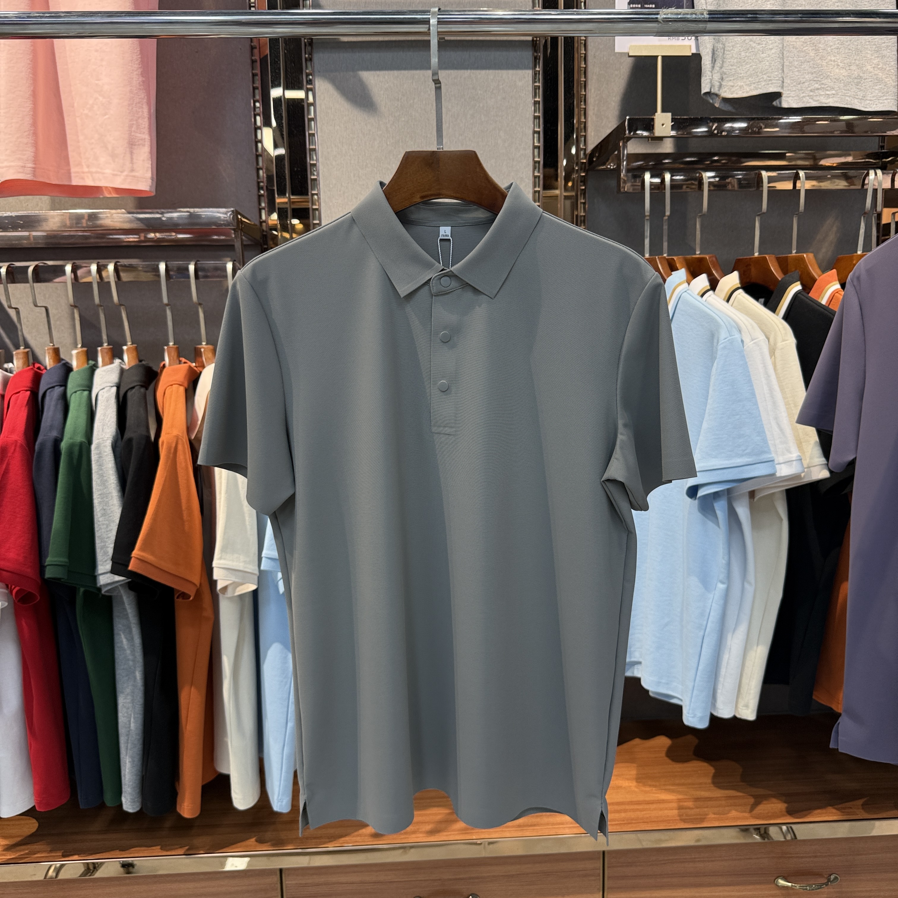 SK998 69% Nylon  31% Spandex Short-Sleeved Polo Shirt