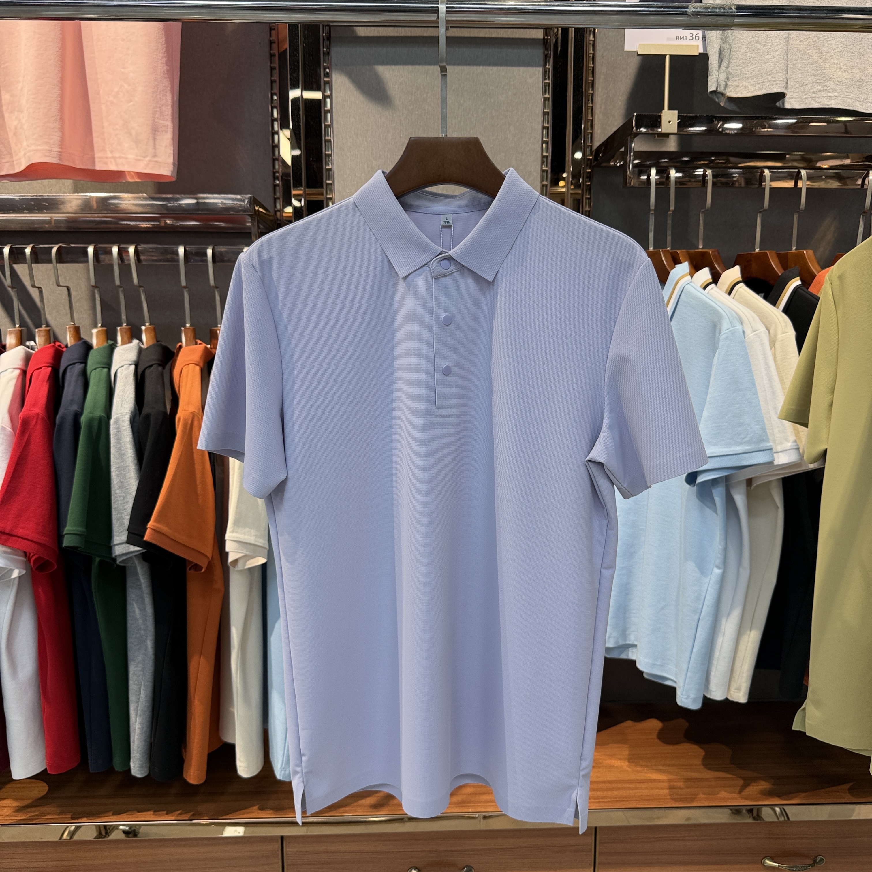 SK998 69% Nylon  31% Spandex Short-Sleeved Polo Shirt