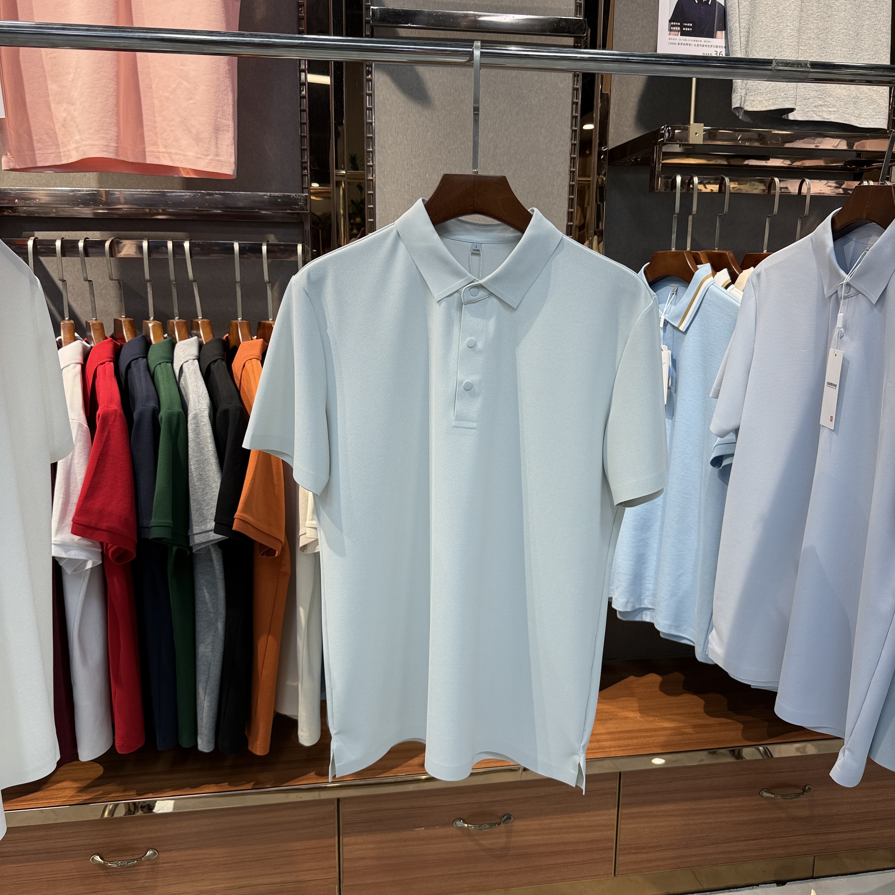 SK998 69% Nylon  31% Spandex Short-Sleeved Polo Shirt