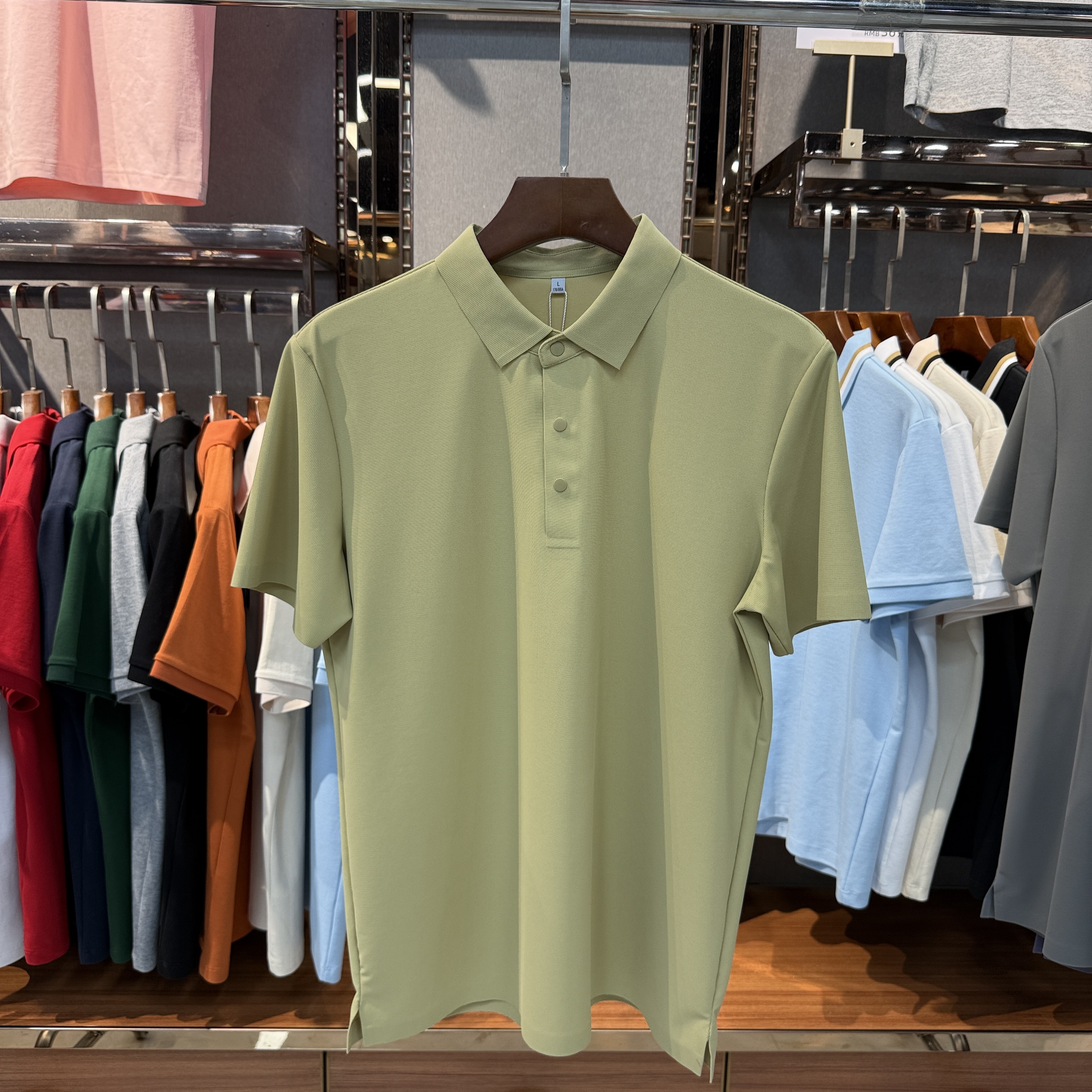 SK998 69% Nylon  31% Spandex Short-Sleeved Polo Shirt