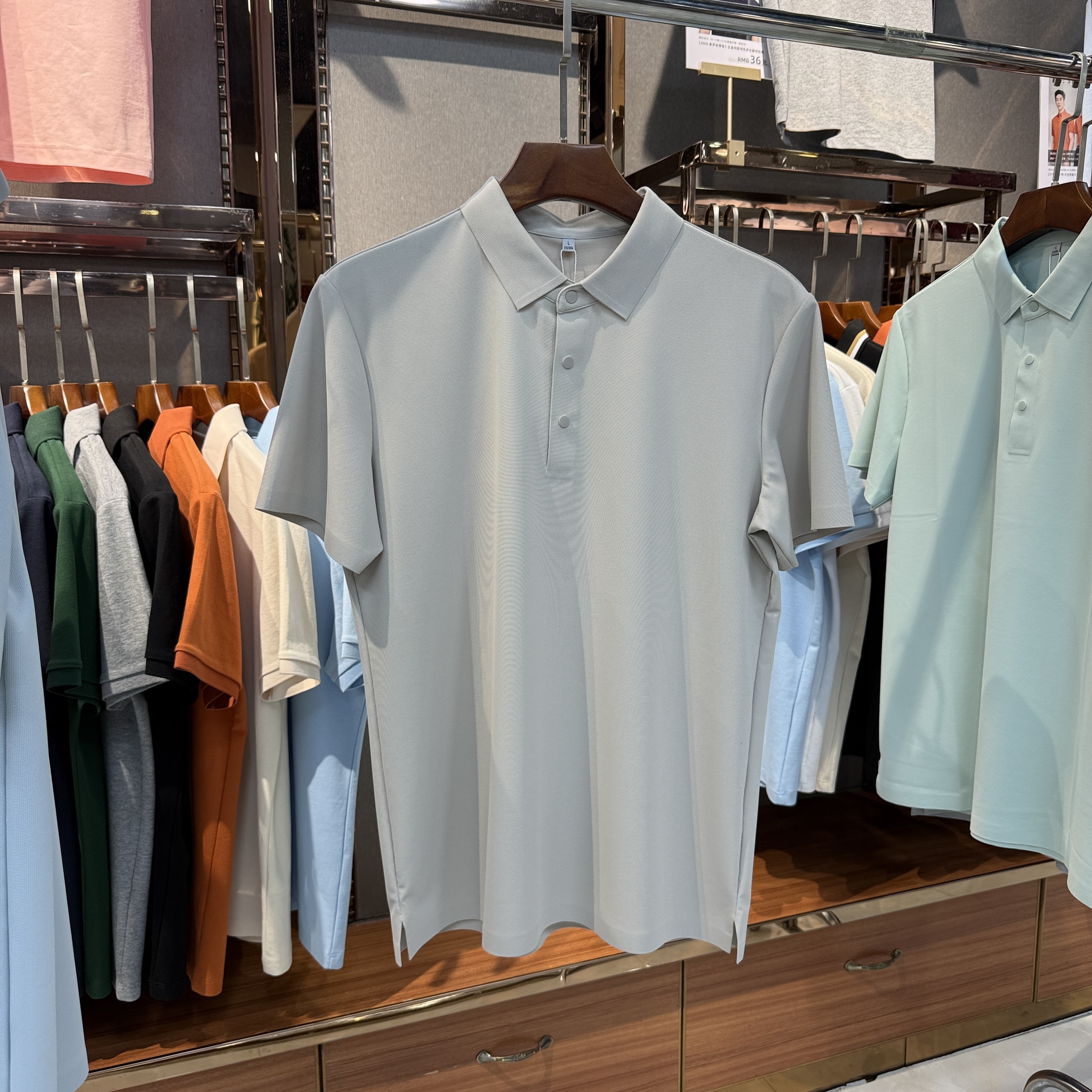 SK998 69% Nylon  31% Spandex Short-Sleeved Polo Shirt