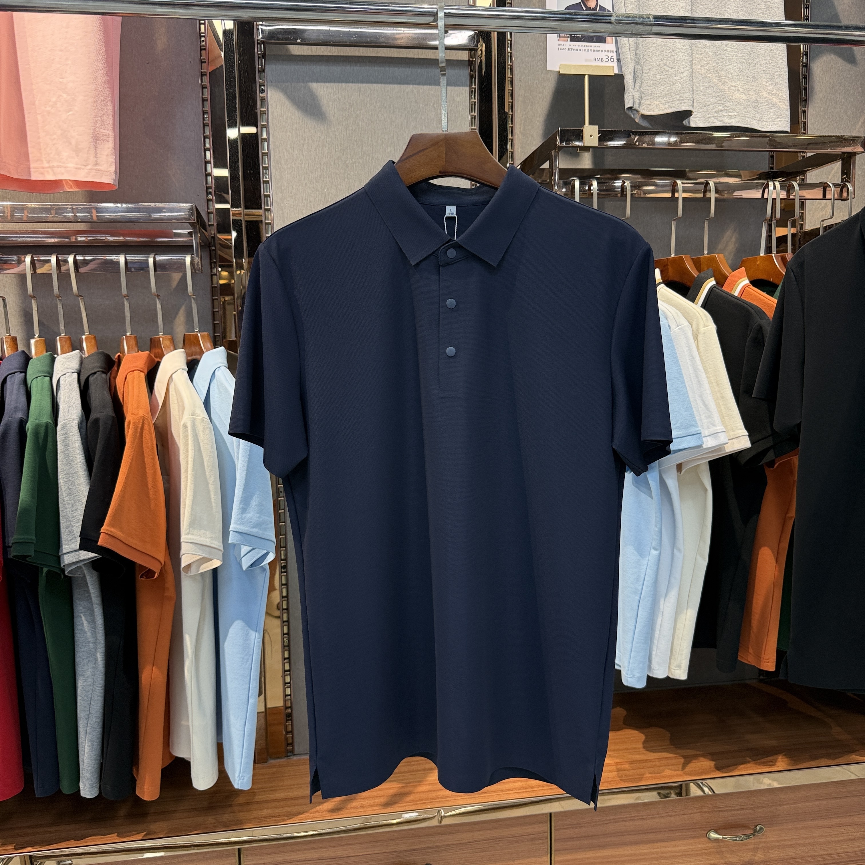 SK998 69% Nylon  31% Spandex Short-Sleeved Polo Shirt