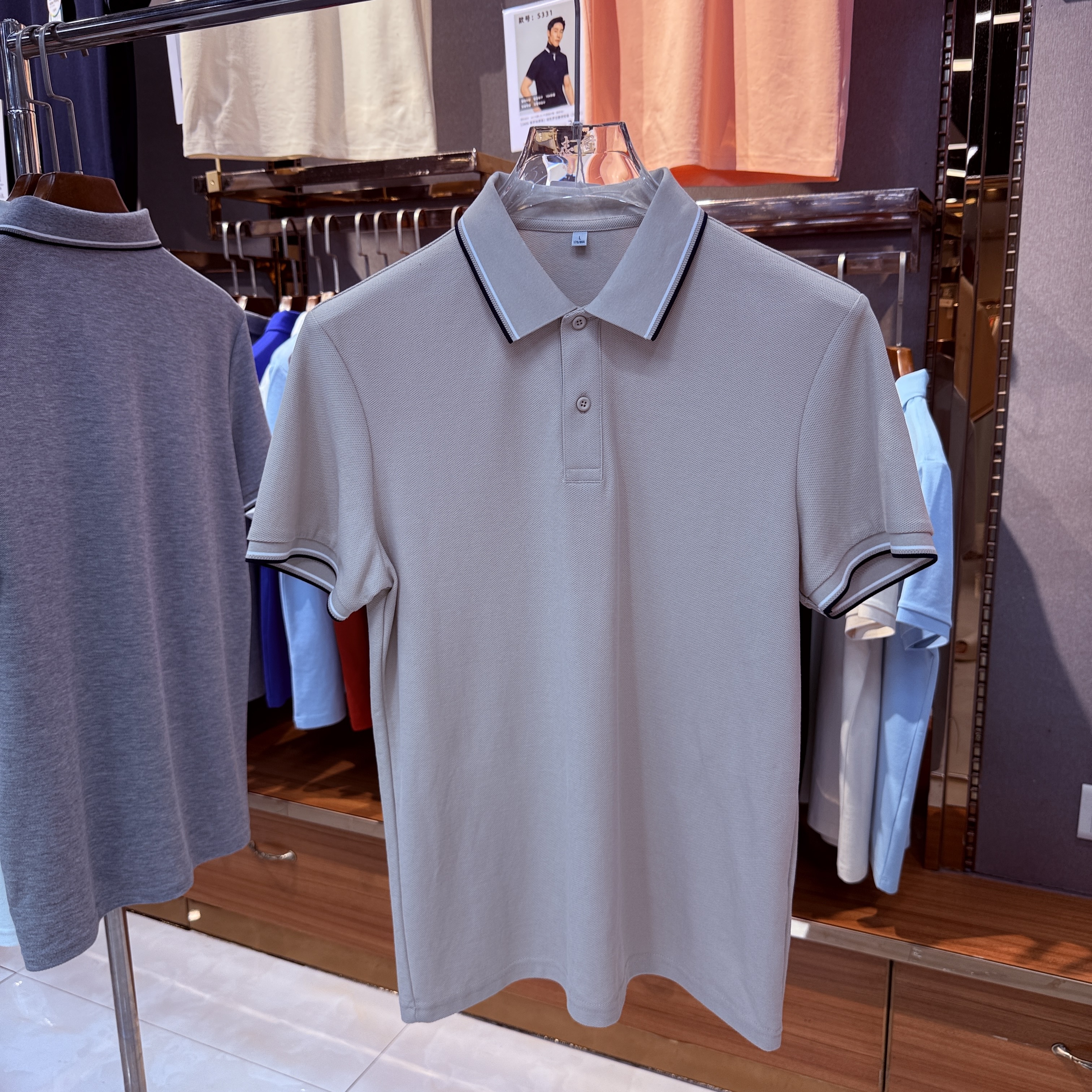 SKC11 100% Mercerized Cotton Short-Sleeved Polo Shirt
