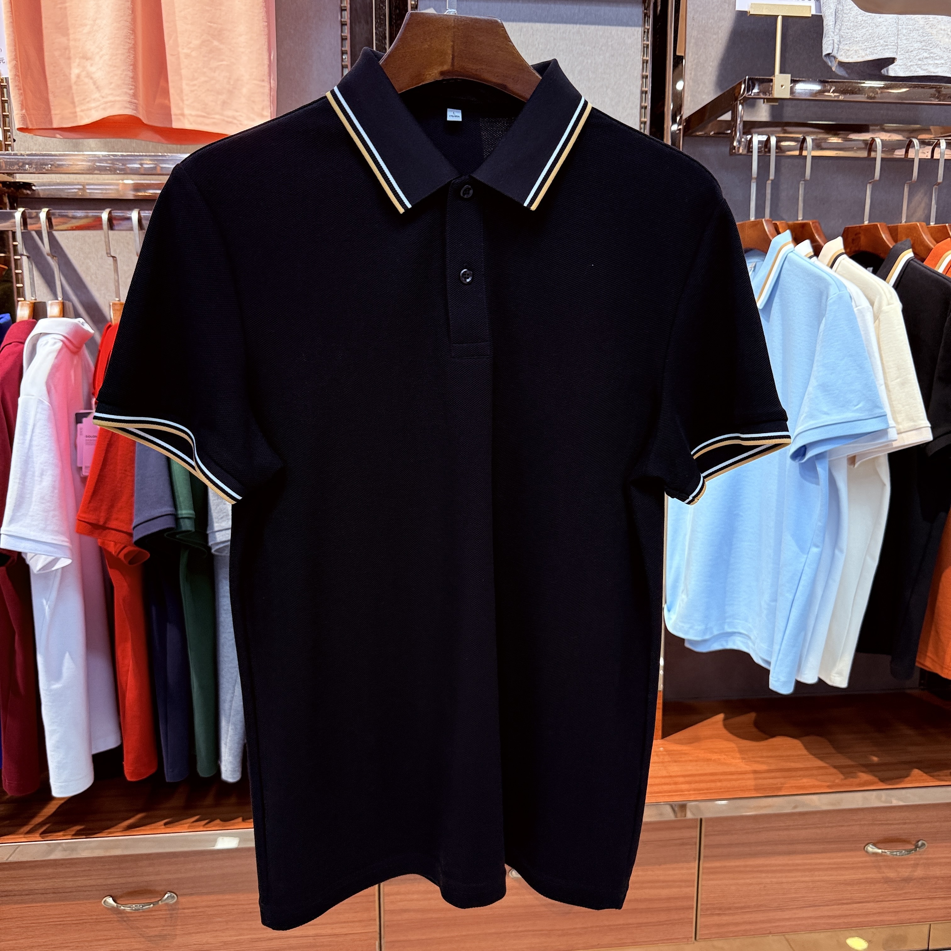 SKC11 100% Mercerized Cotton Short-Sleeved Polo Shirt